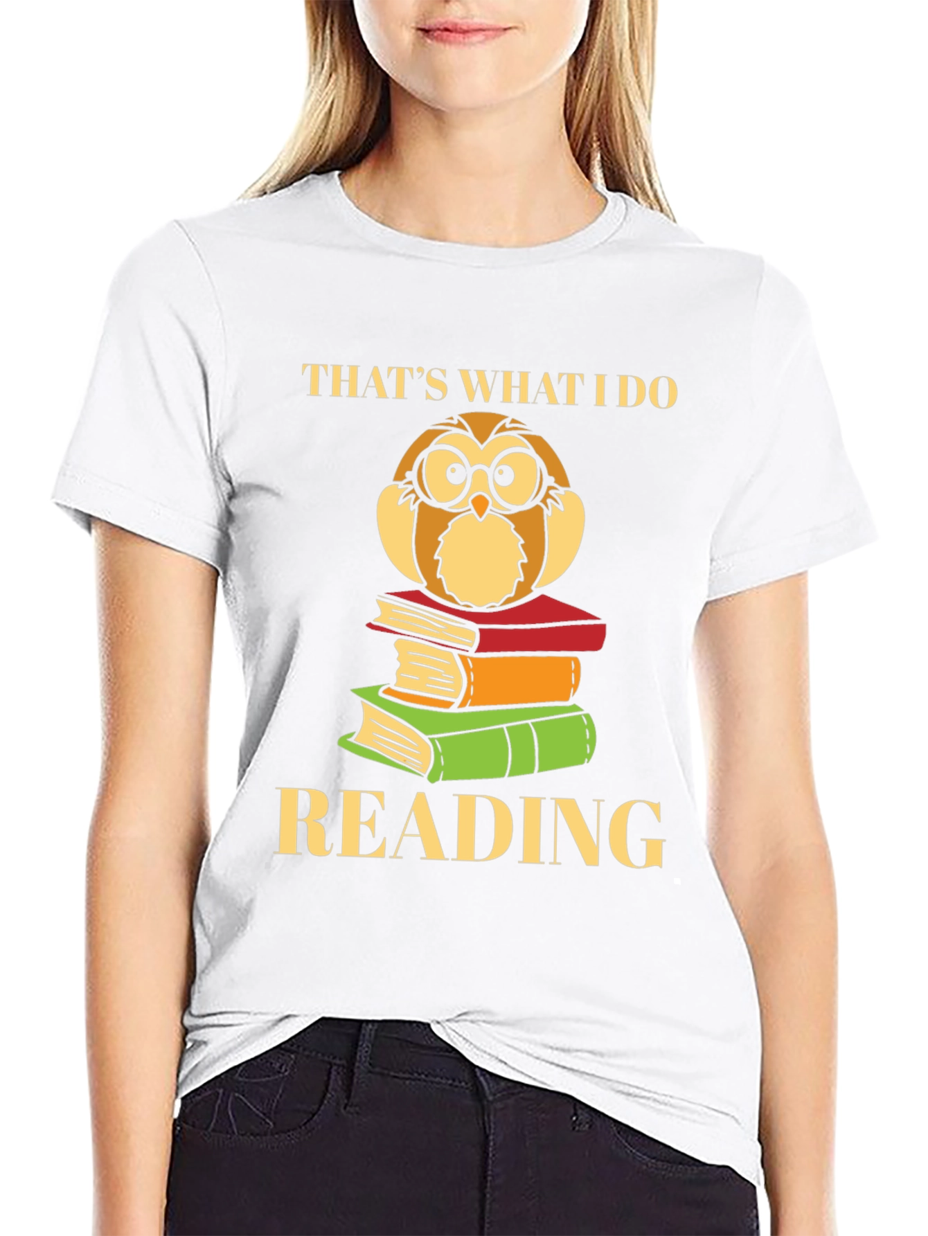 Bookworm Owl Reading T-Shirt