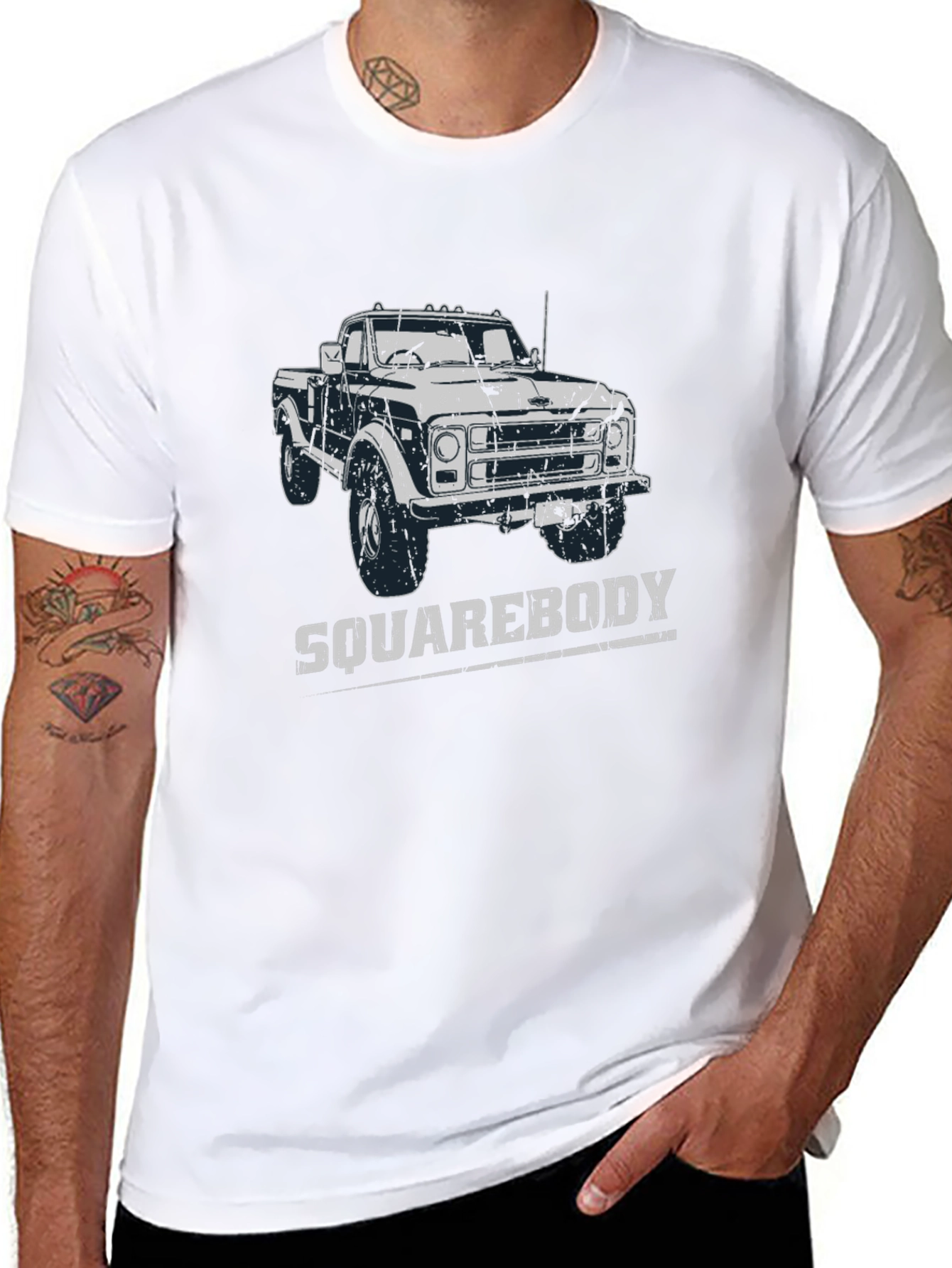 Squarebody Truck Graphic Tee - Black