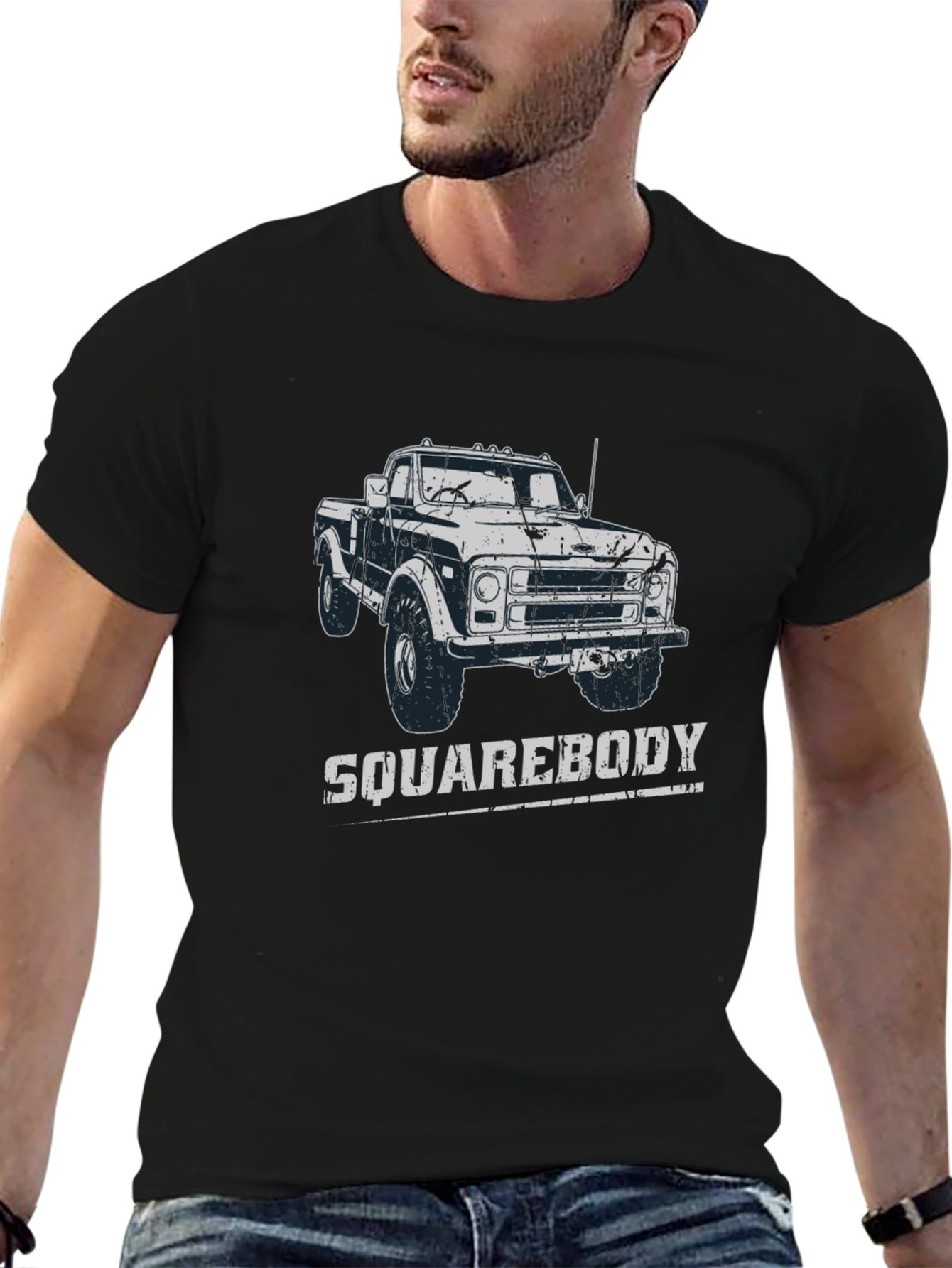 Squarebody Truck Graphic Tee - Black