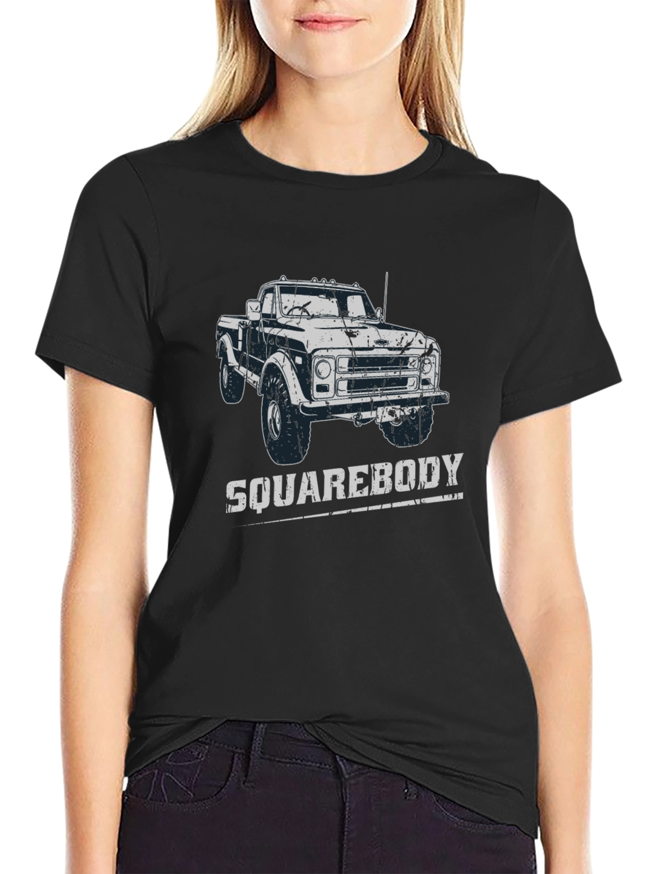 Squarebody Truck Graphic Tee - Black
