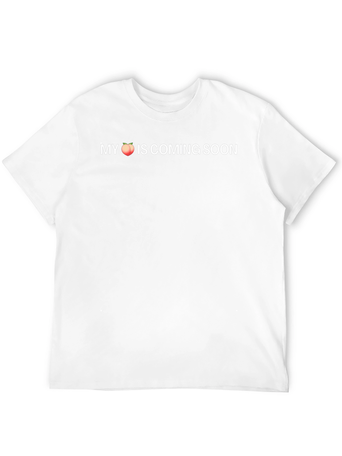 My Peach is Coming Soon Black T-Shirt