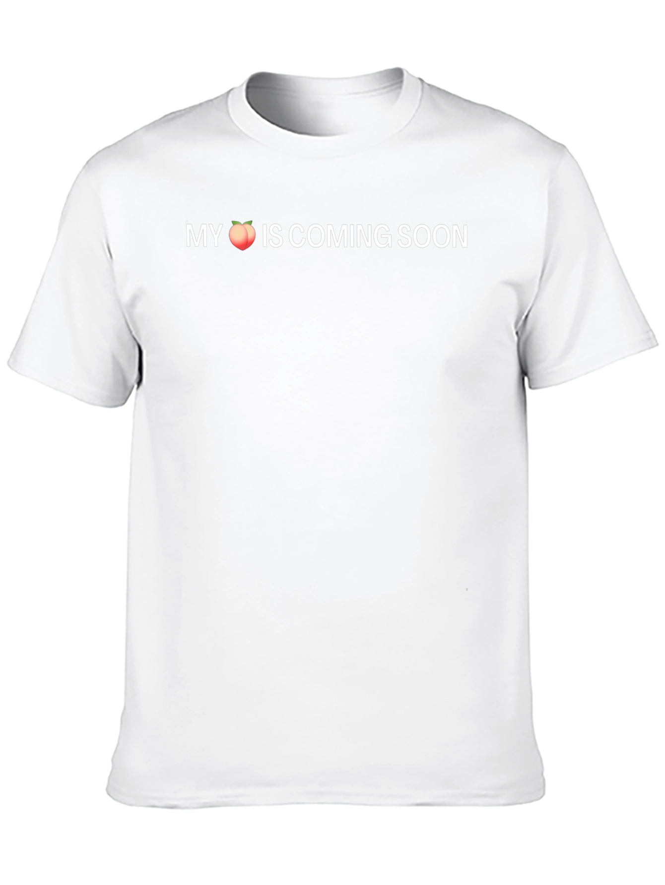 My Peach is Coming Soon Black T-Shirt