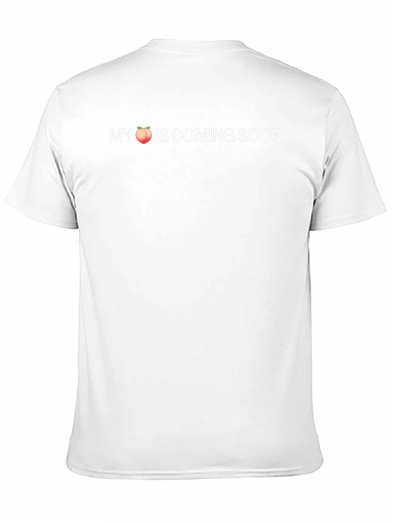 My Peach is Coming Soon Black T-Shirt