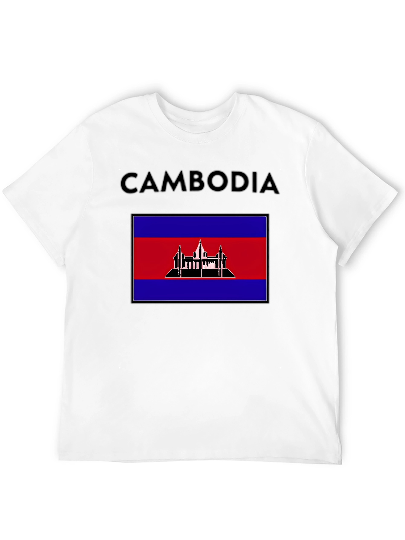 Cambodia Flag T-Shirt: Patriotic Travel Souvenir