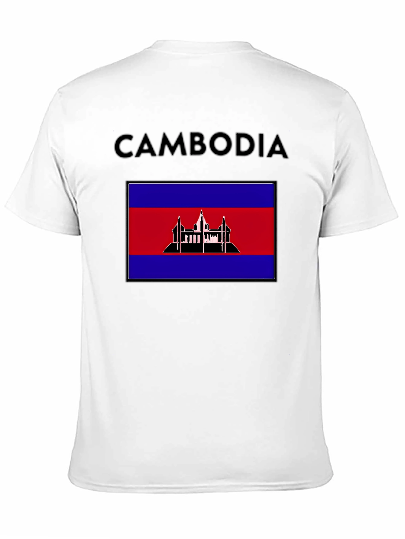 Cambodia Flag T-Shirt: Patriotic Travel Souvenir