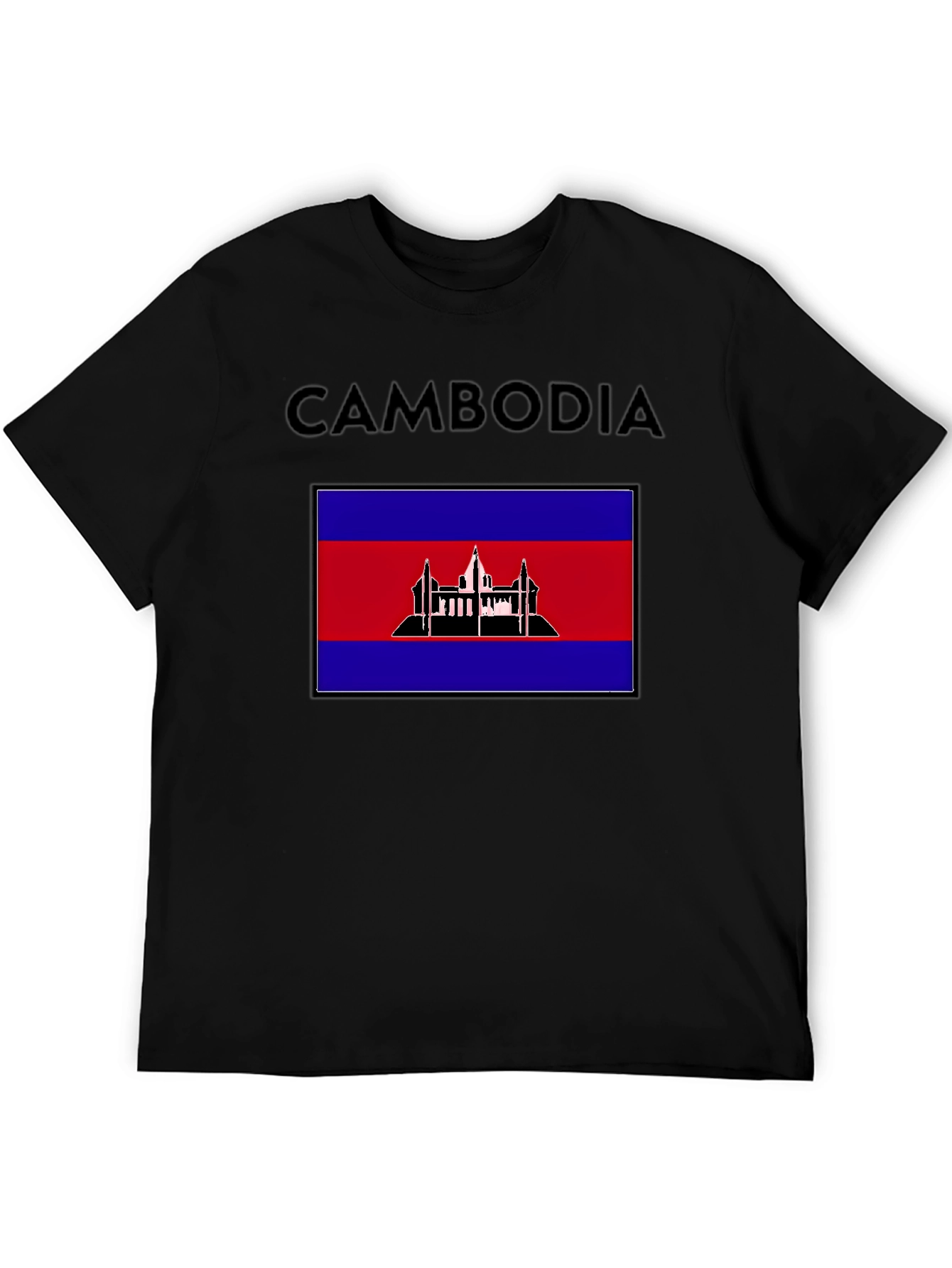 Cambodia Flag T-Shirt: Patriotic Travel Souvenir