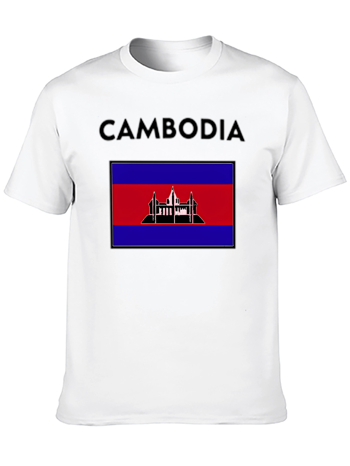 Cambodia Flag T-Shirt: Patriotic Travel Souvenir