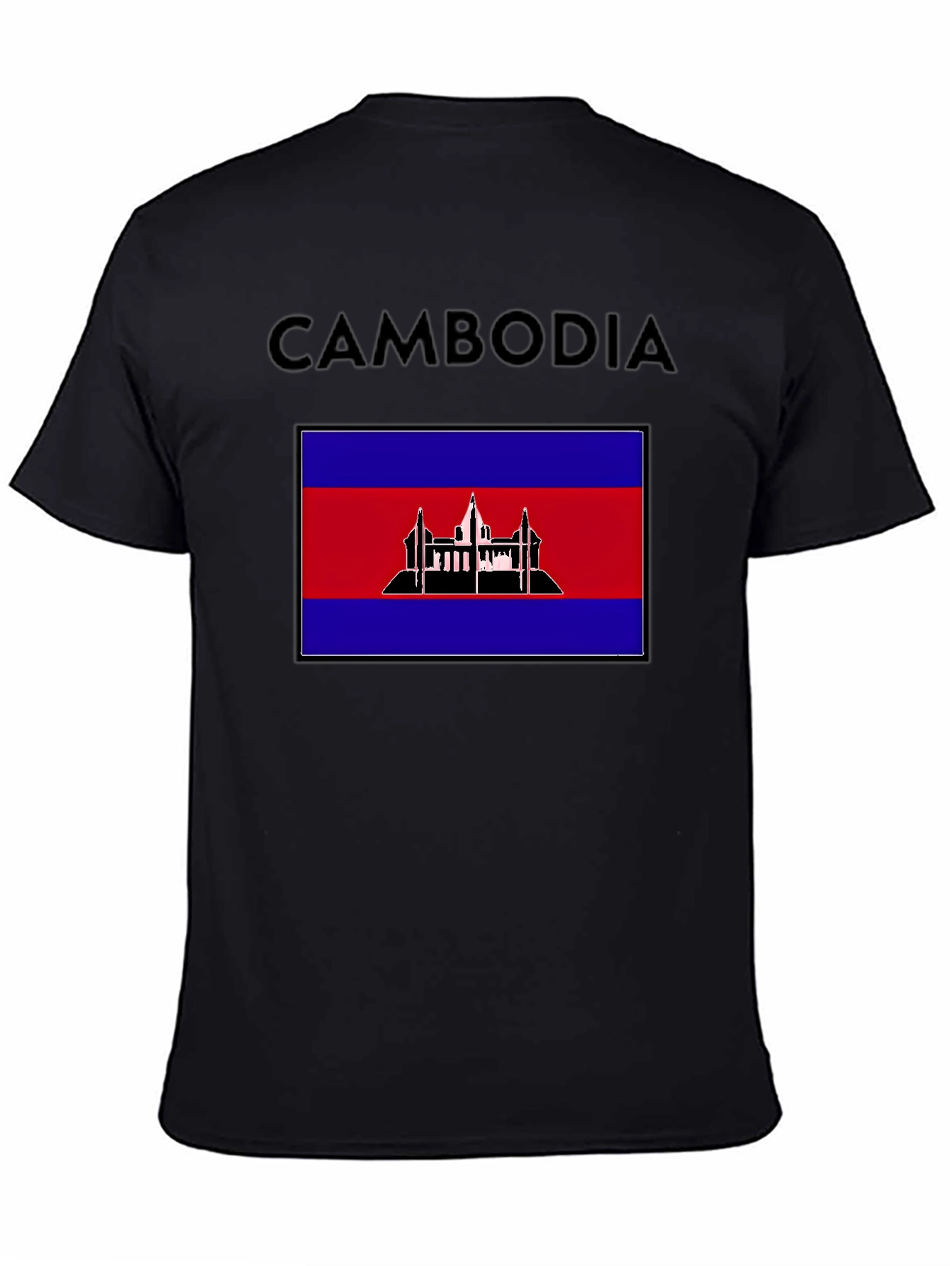 Cambodia Flag T-Shirt: Patriotic Travel Souvenir