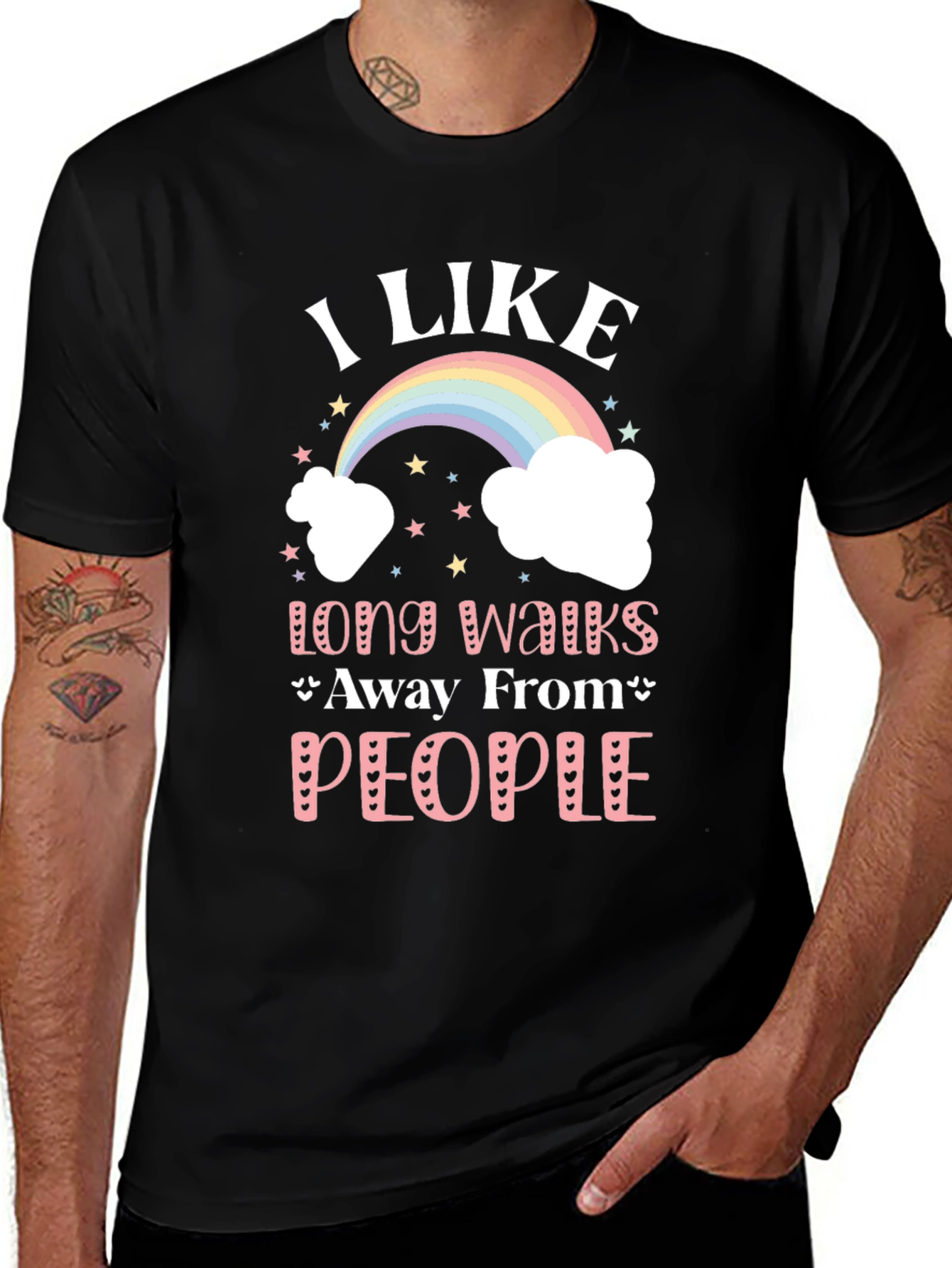 I Like Long Walks Away From People T-Shirt