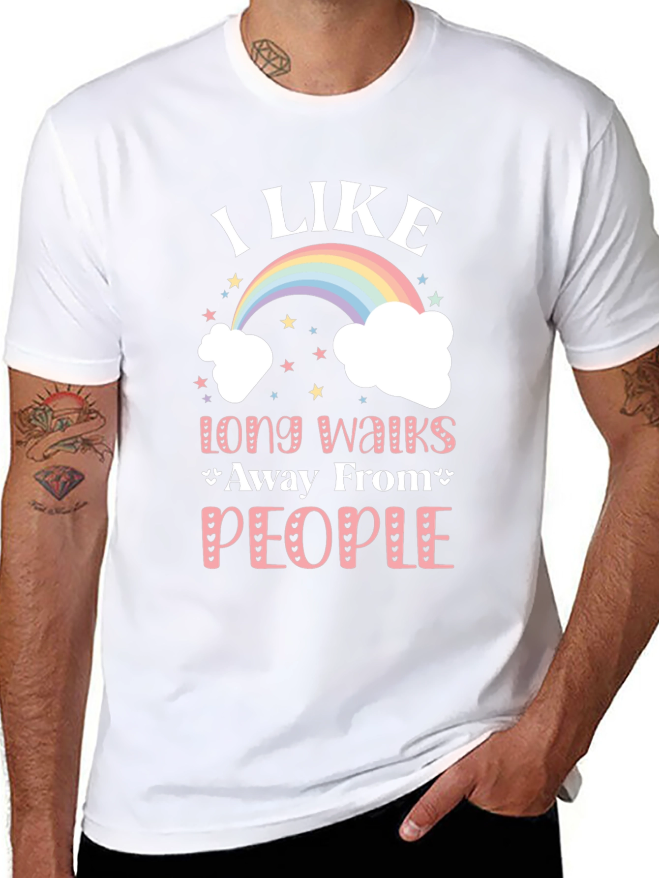I Like Long Walks Away From People T-Shirt