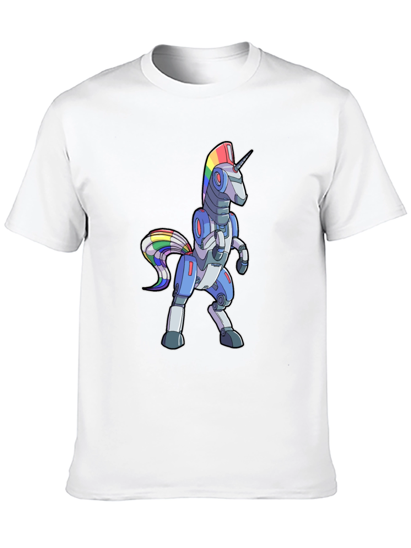 Robot Unicorn Rainbow T-Shirt