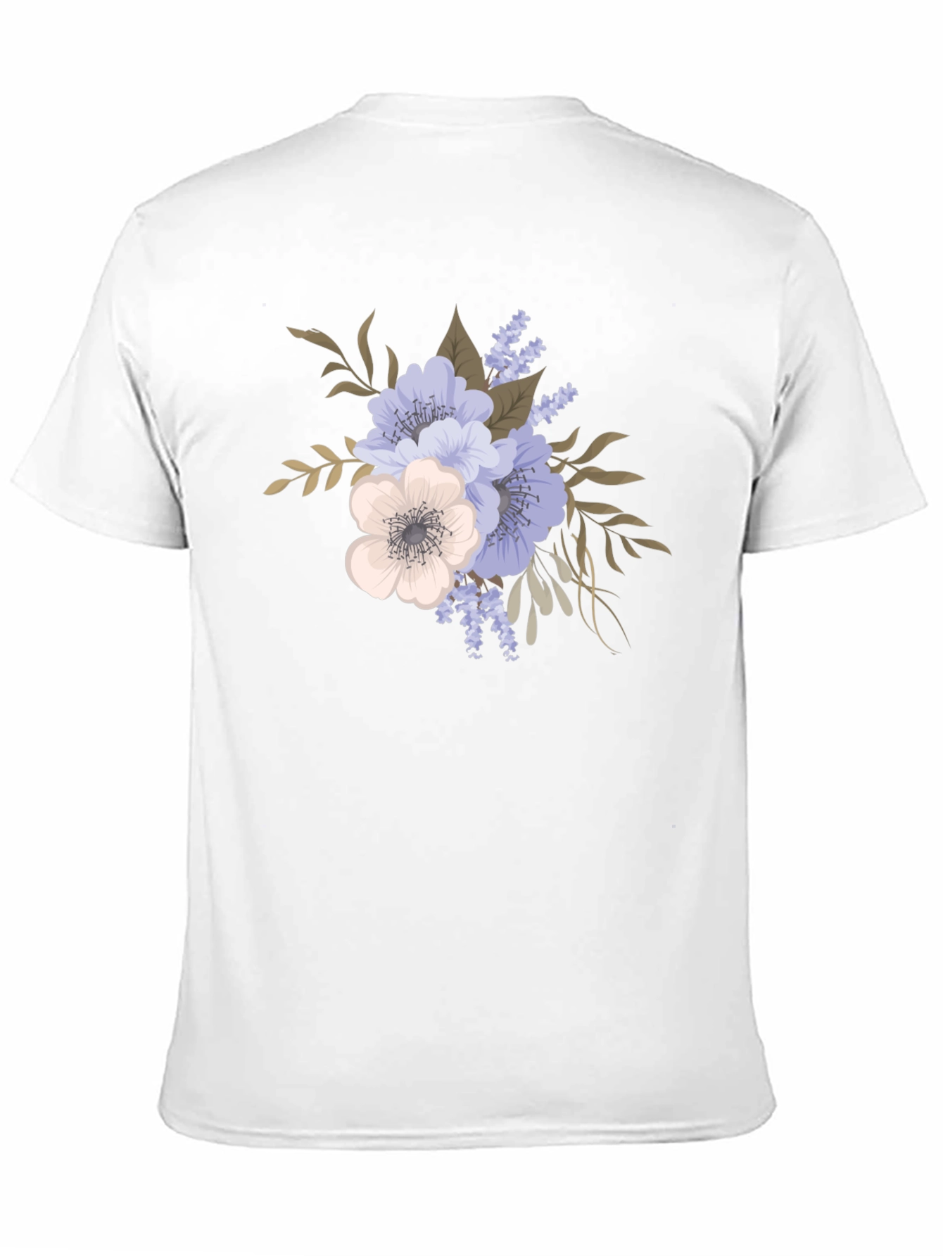 Floral Design T-Shirt - Casual Style