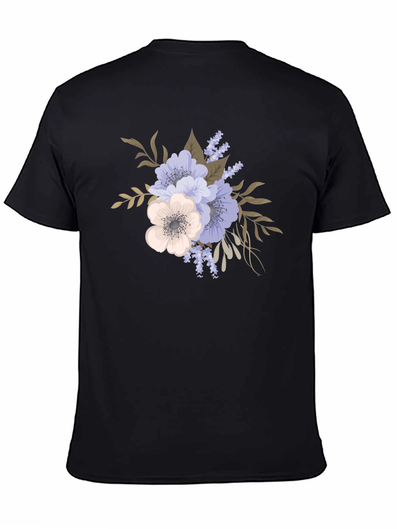 Floral Design T-Shirt - Casual Style