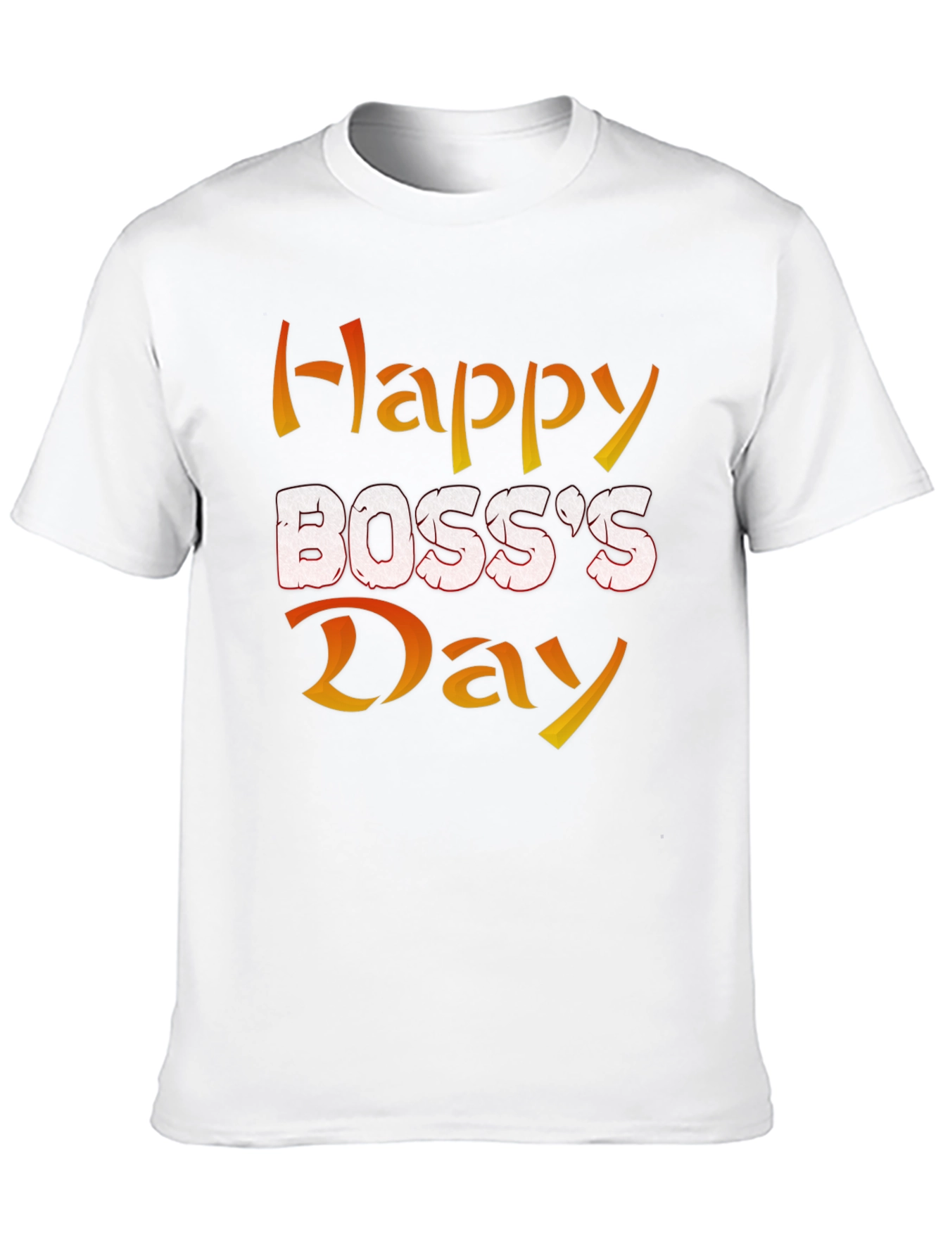 Happy Bosss Day Graphic Tee - Black Cotton Blend