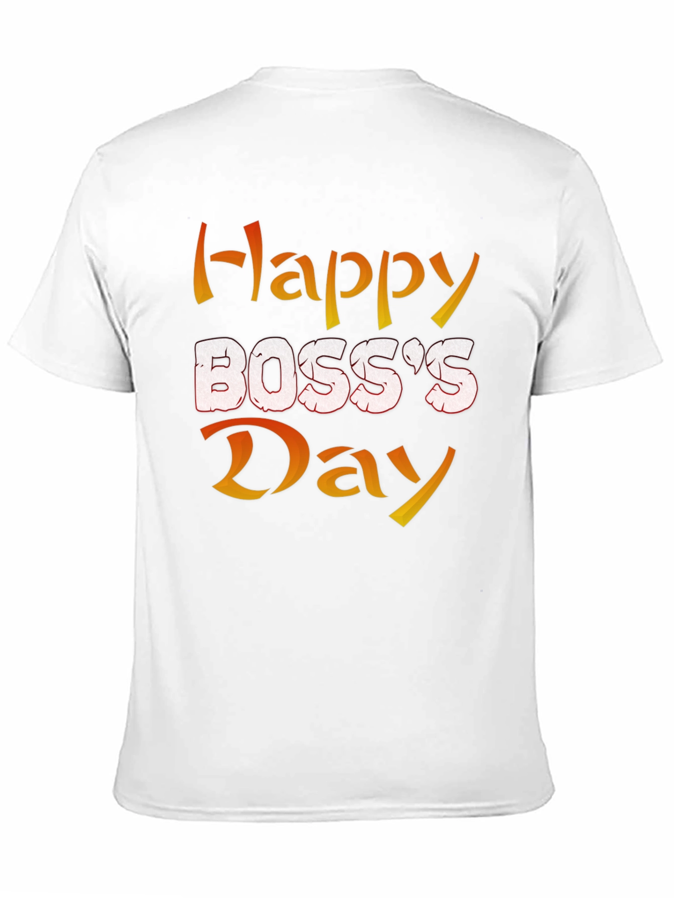 Happy Bosss Day Graphic Tee - Black Cotton Blend