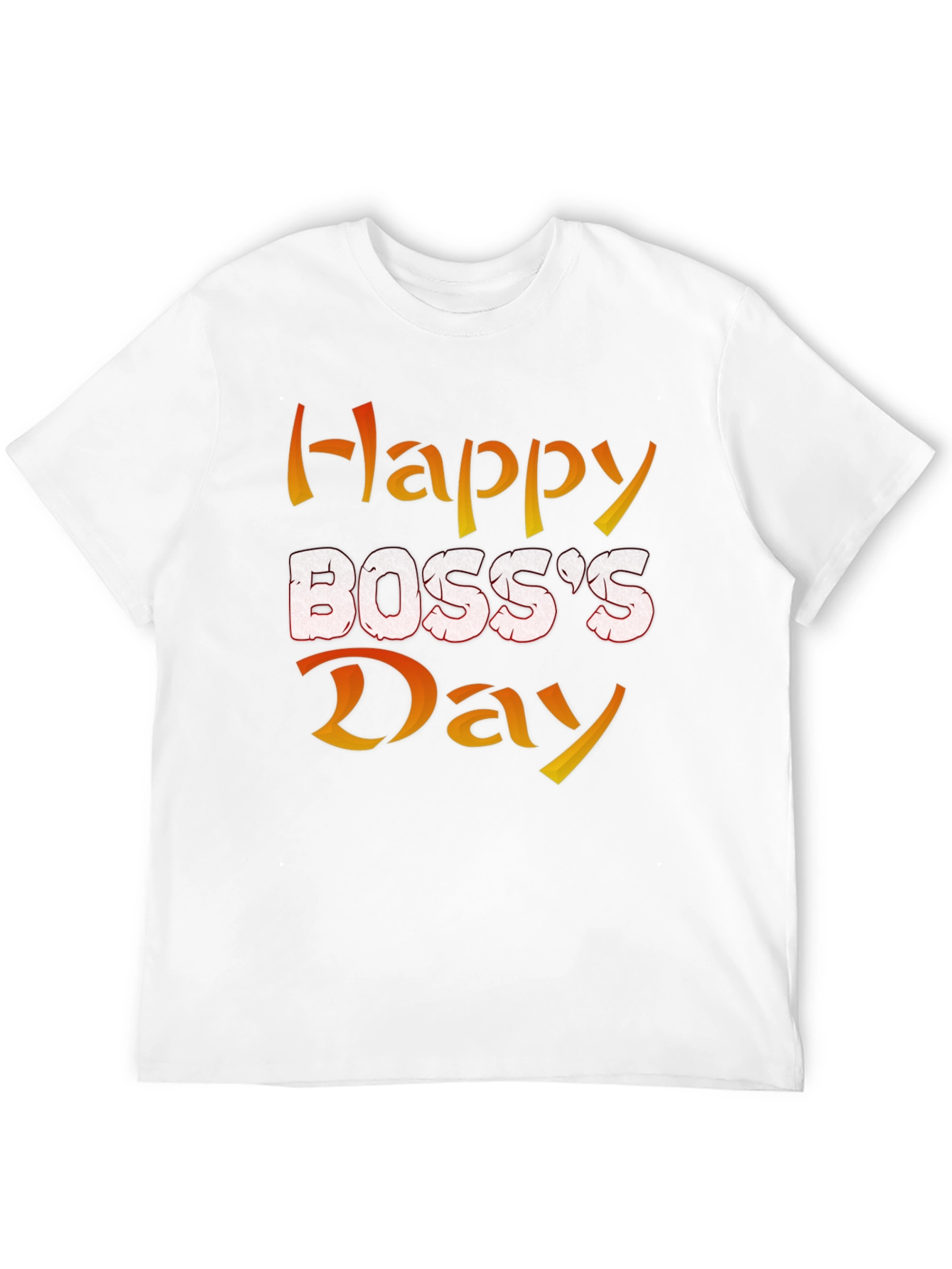 Happy Bosss Day Graphic Tee - Black Cotton Blend