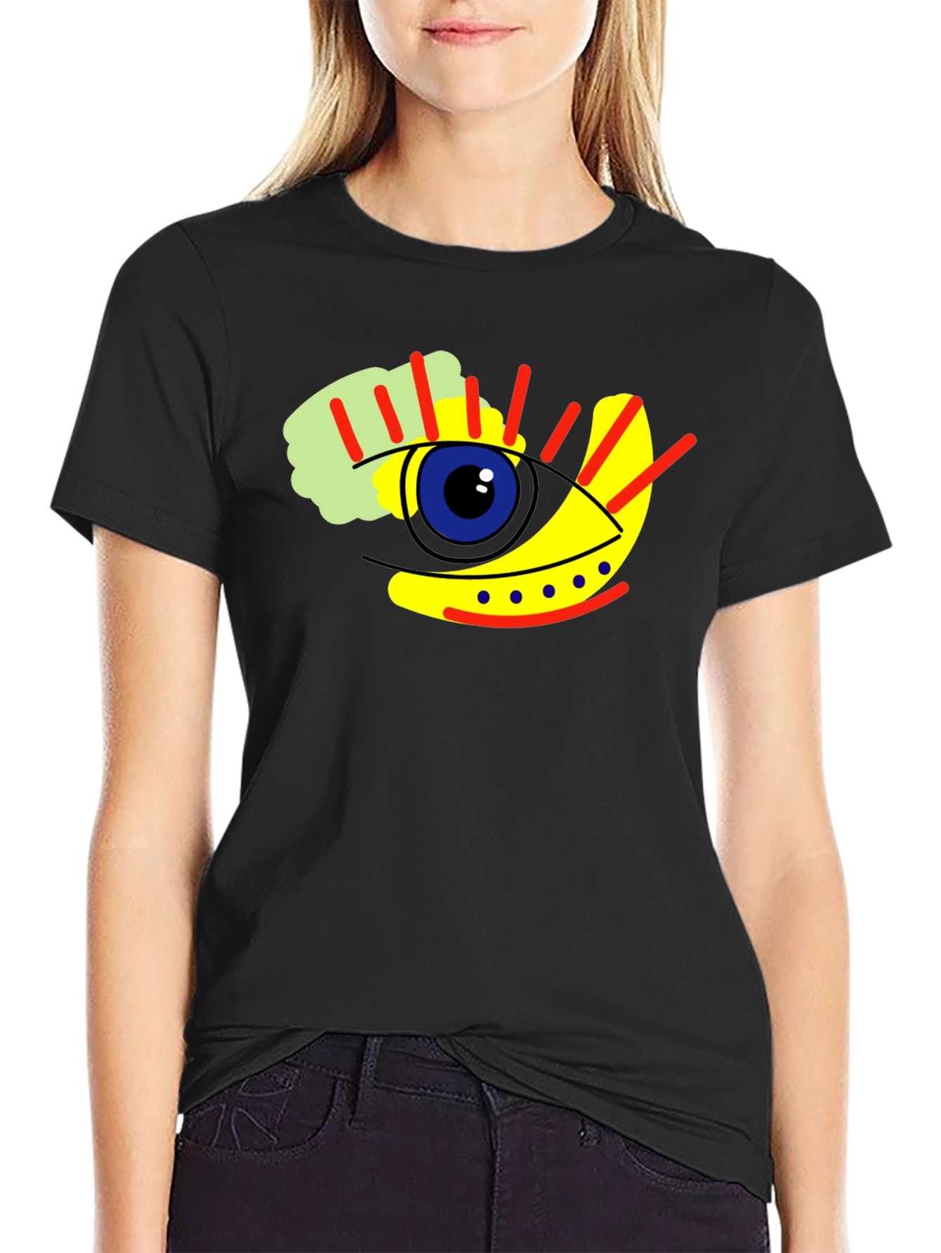 Abstract Eye Graphic T-Shirt - Modern Art Tee