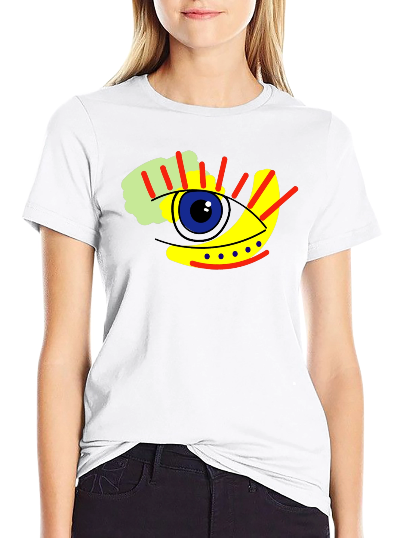 Abstract Eye Graphic T-Shirt - Modern Art Tee