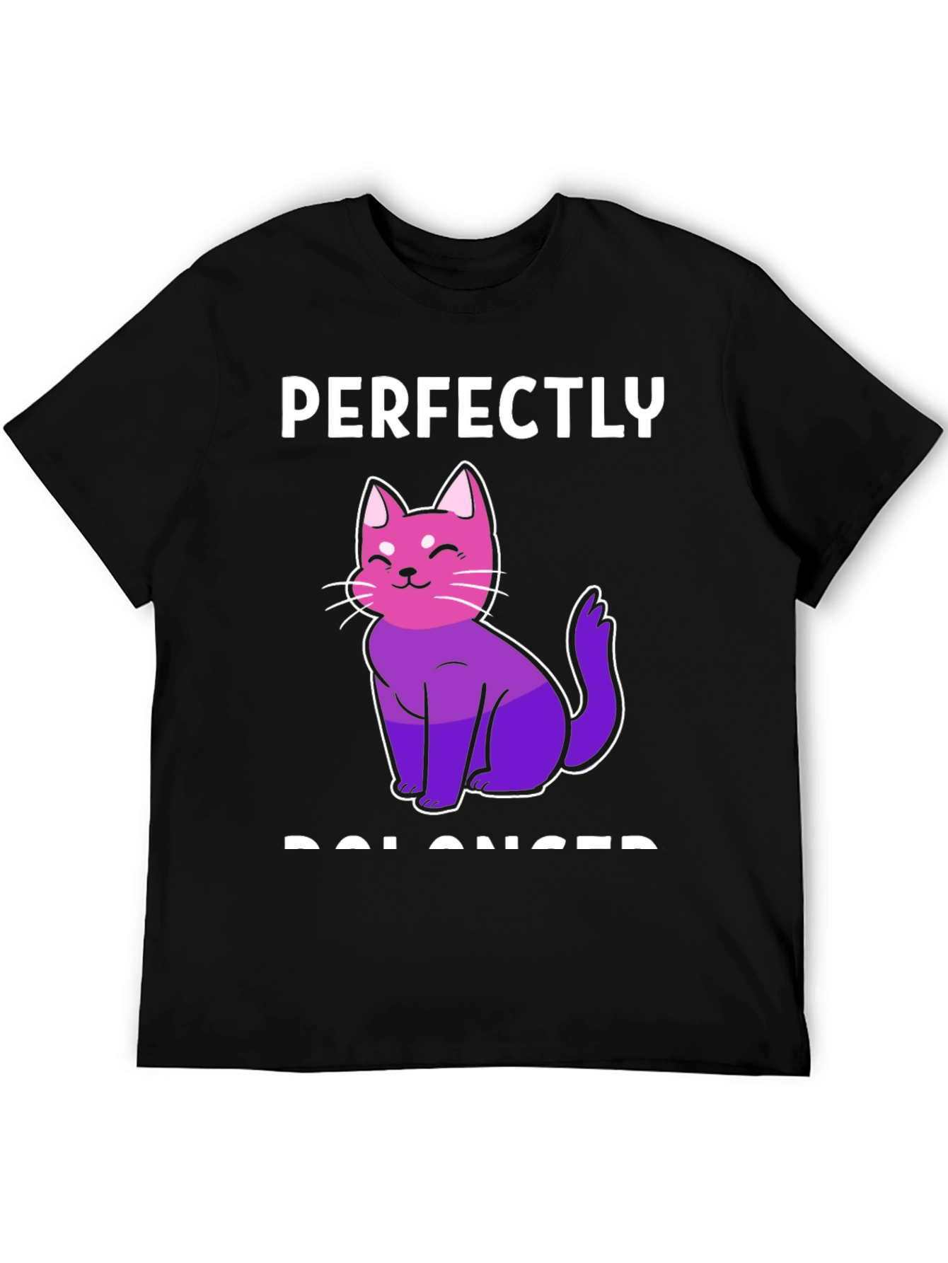 Perfectly Balanced Cat T-Shirt - Bi Pride
