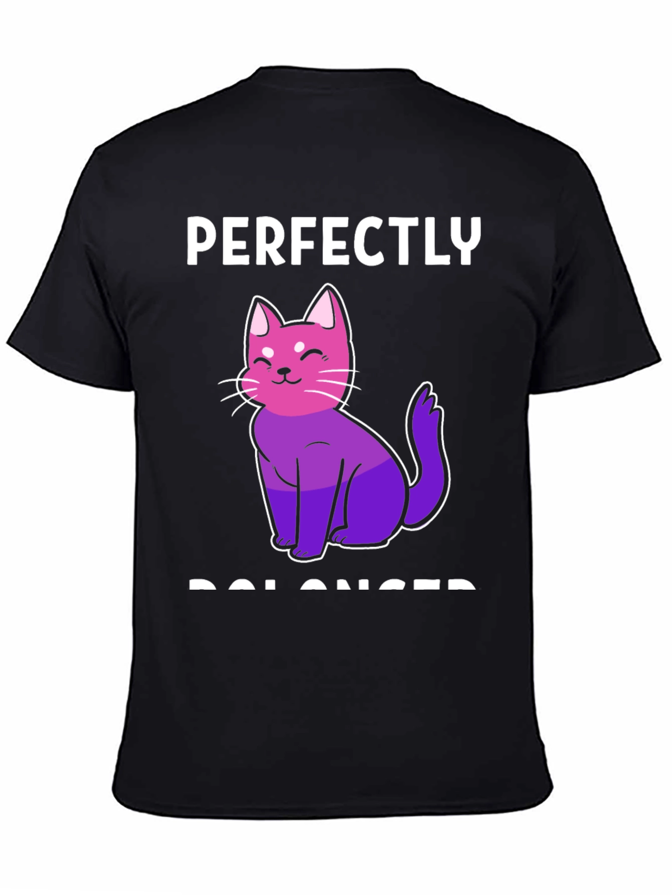 Perfectly Balanced Cat T-Shirt - Bi Pride