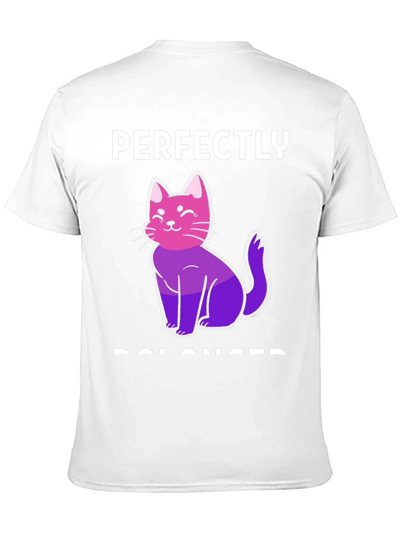 Perfectly Balanced Cat T-Shirt - Bi Pride