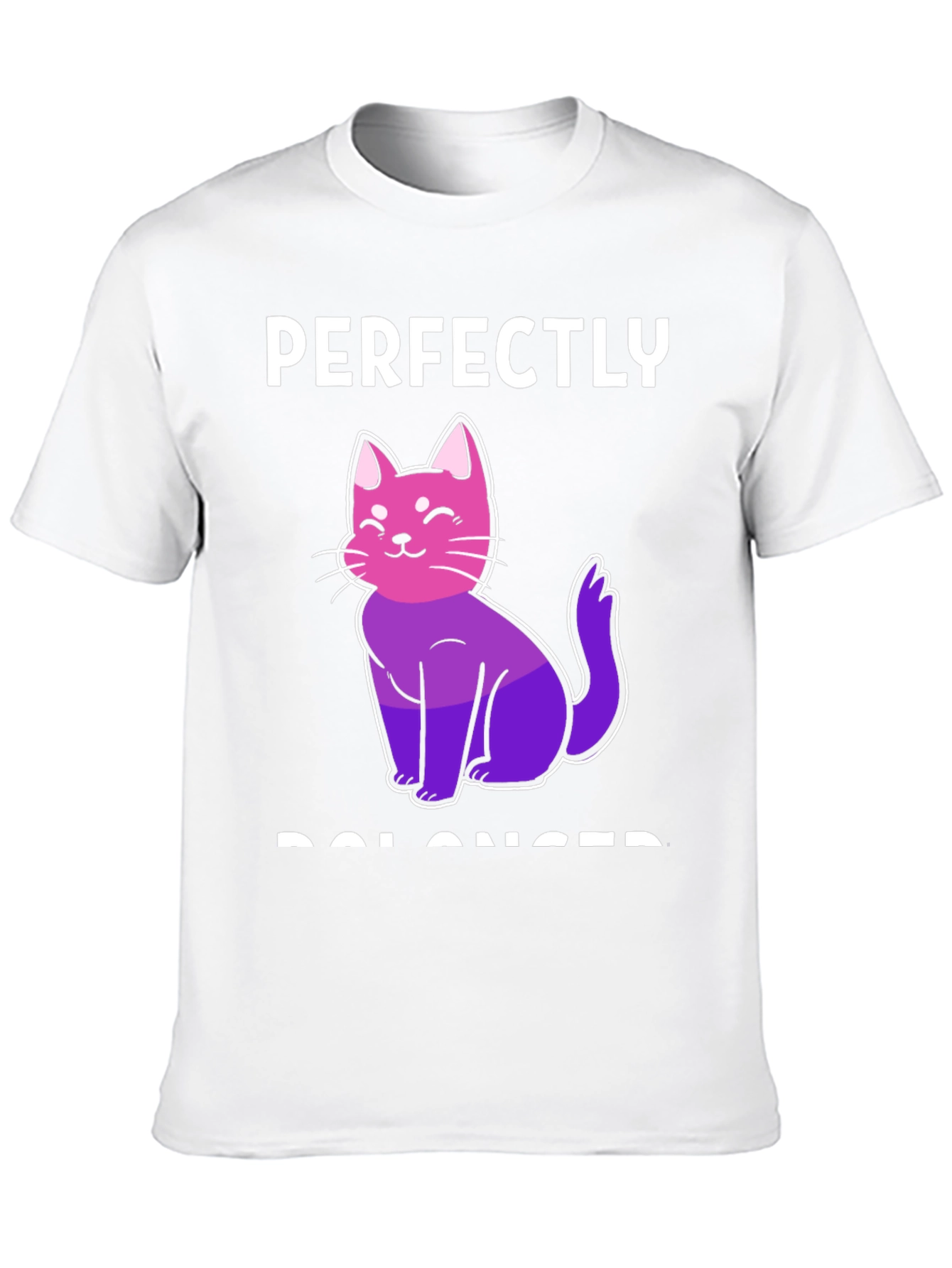 Perfectly Balanced Cat T-Shirt - Bi Pride