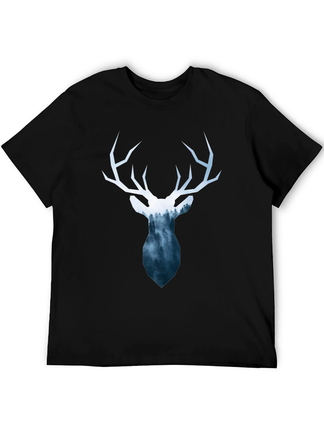 Deer Silhouette Graphic Tee - Nature Lovers T-Shirt
