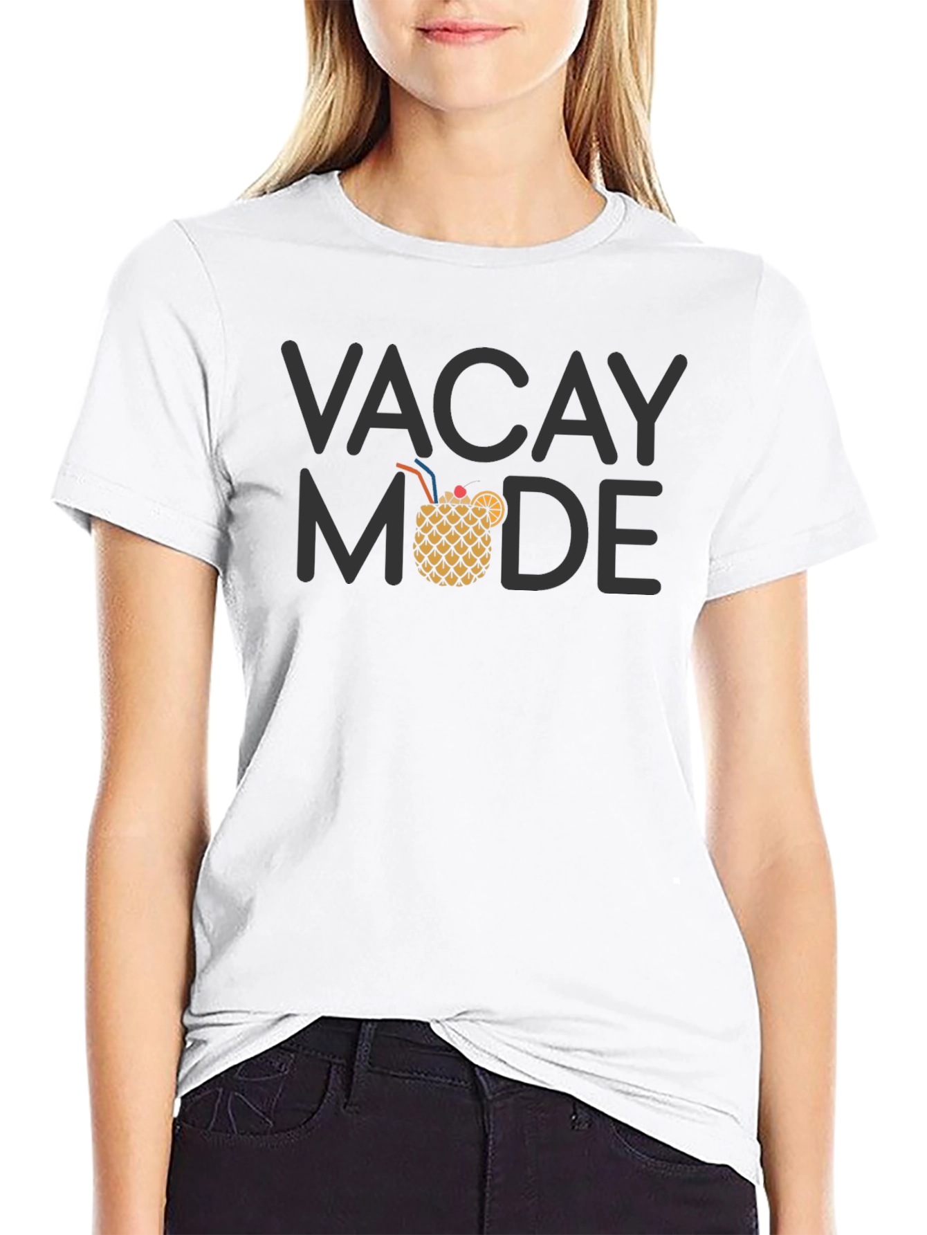Vacay Mode Black Graphic Tee