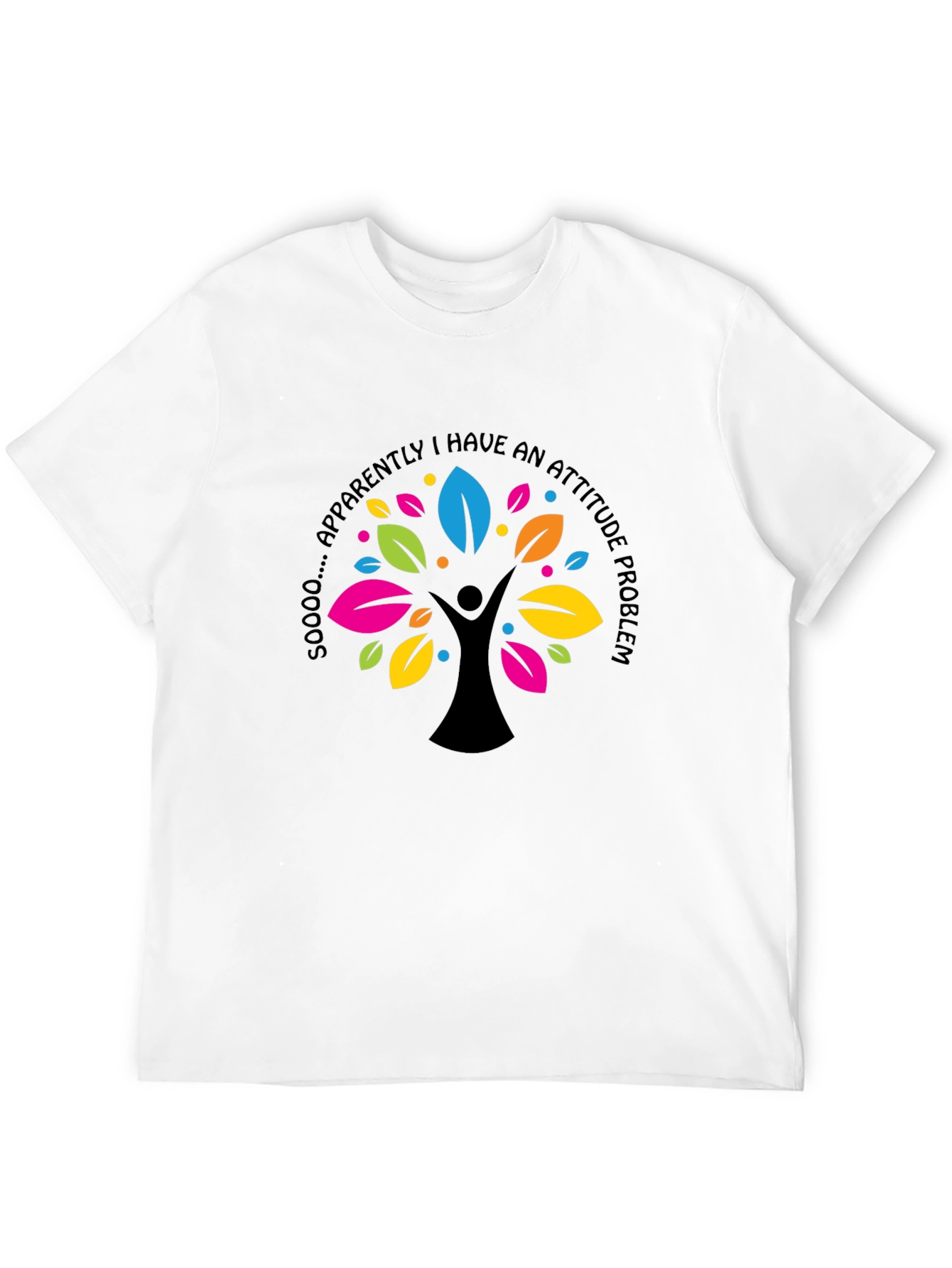 Attitude Problem Graphic Print Black T-Shirt