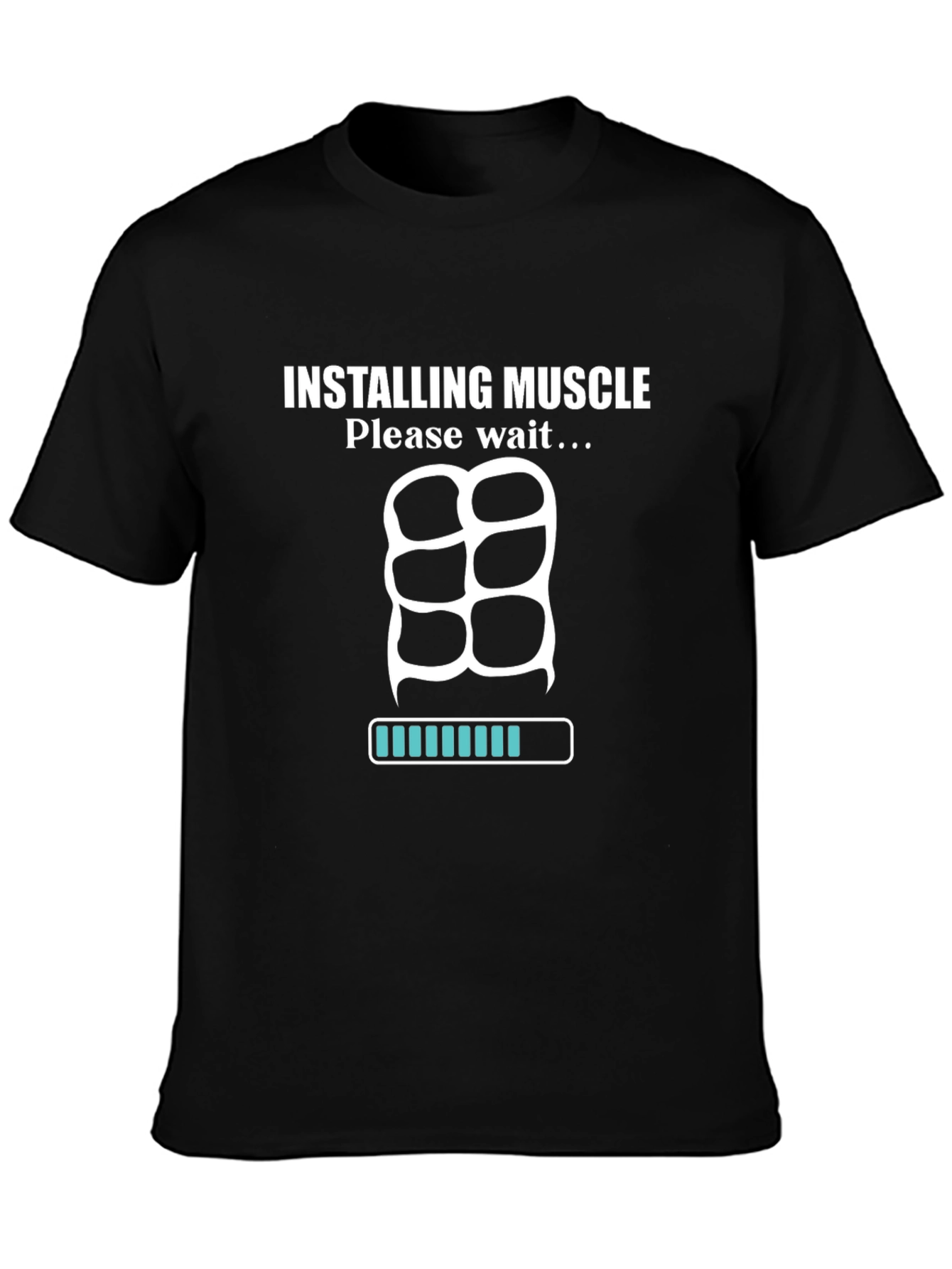 Installing Muscle T-Shirt - Funny Workout Tee
