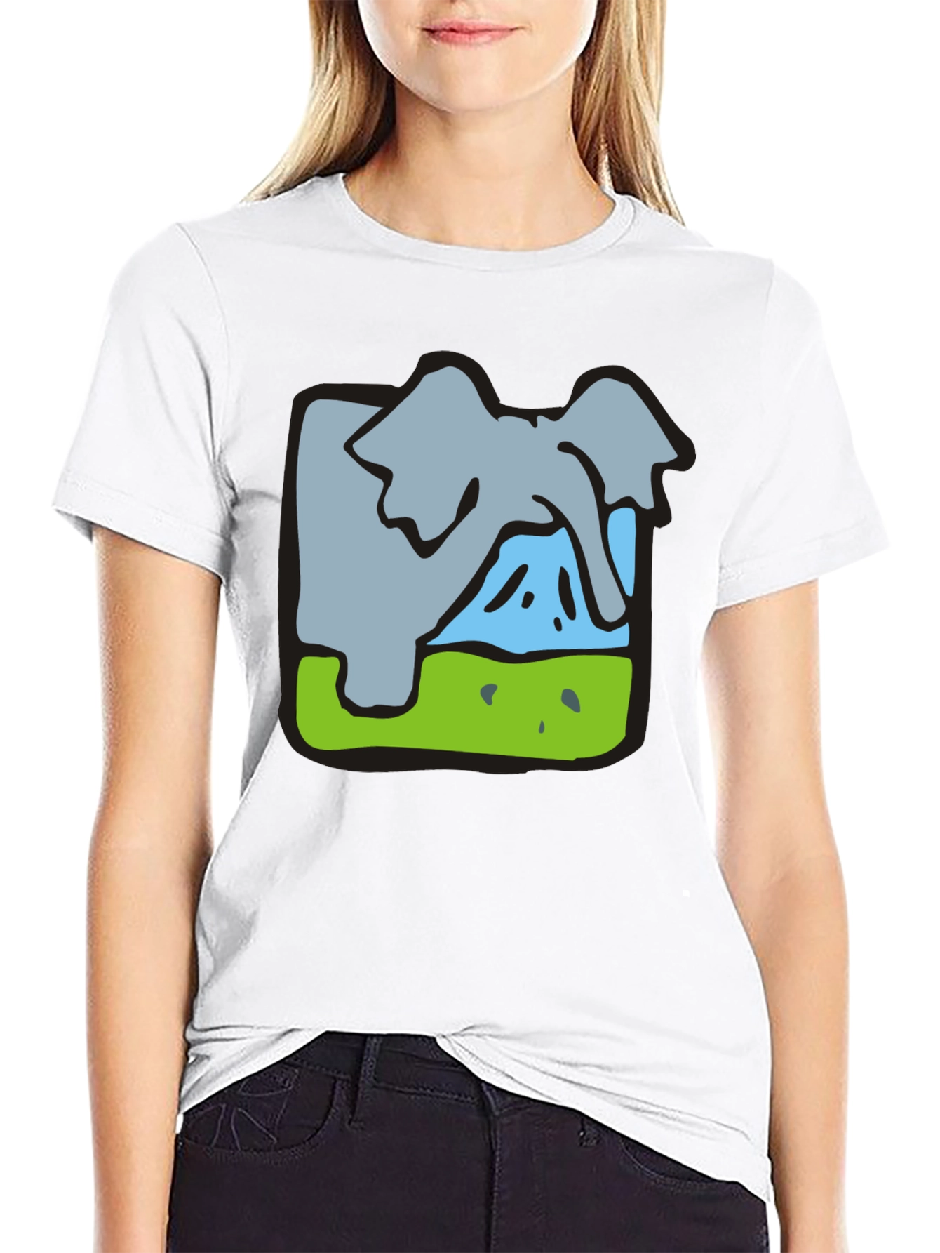 Elephant Graphic Tee - Soft Cotton Blend