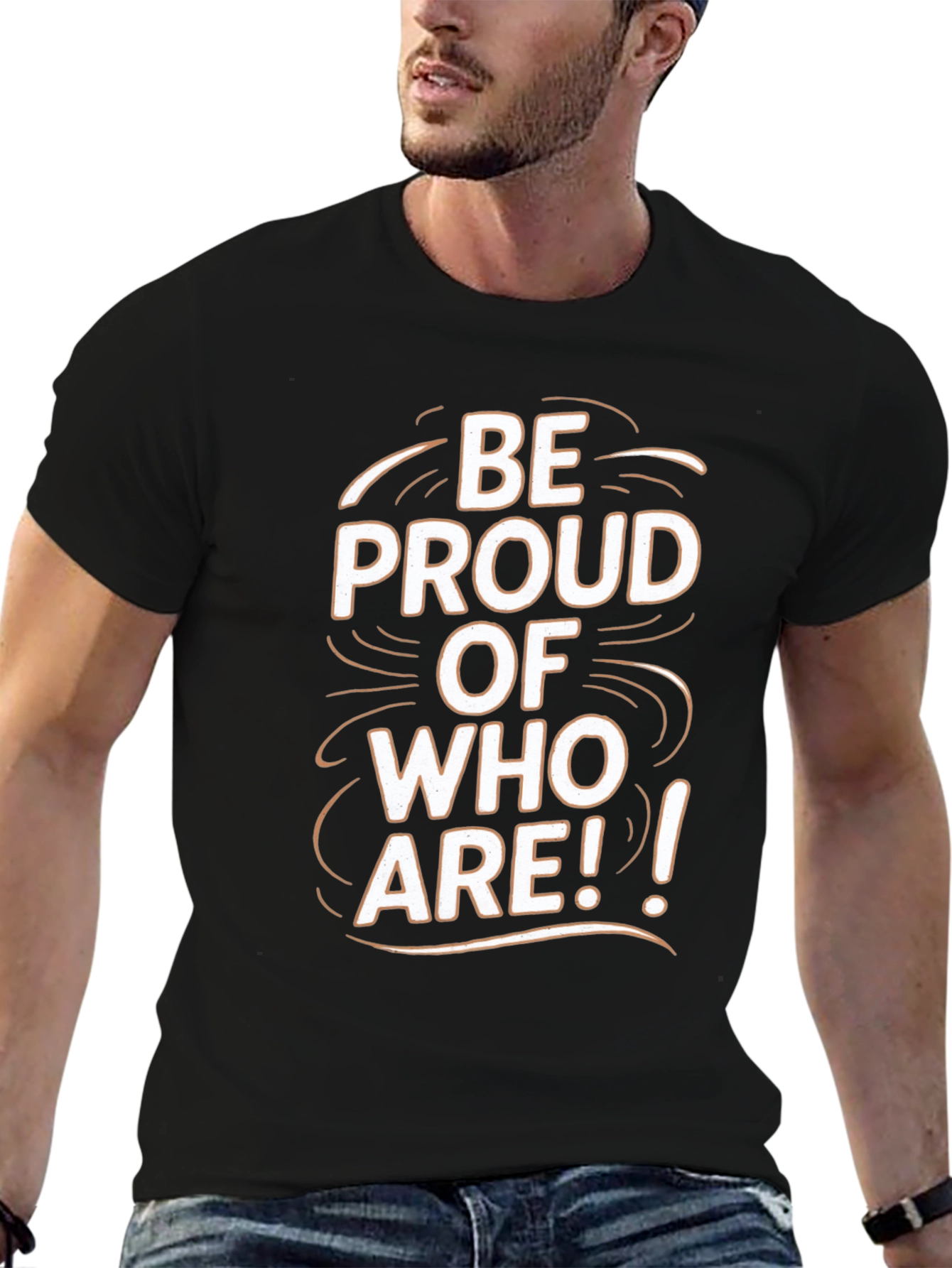 Be Proud Graphic Black Tee