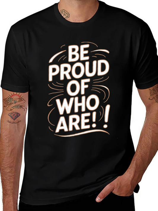 Be Proud Graphic Black Tee