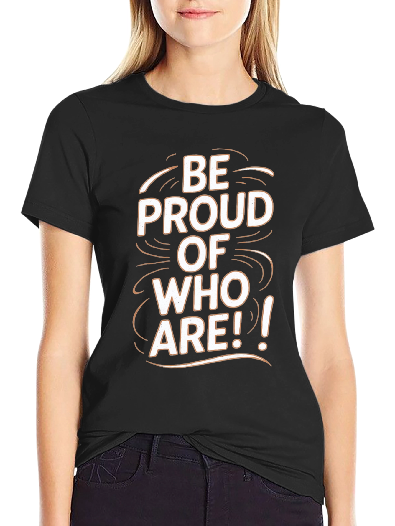 Be Proud Graphic Black Tee