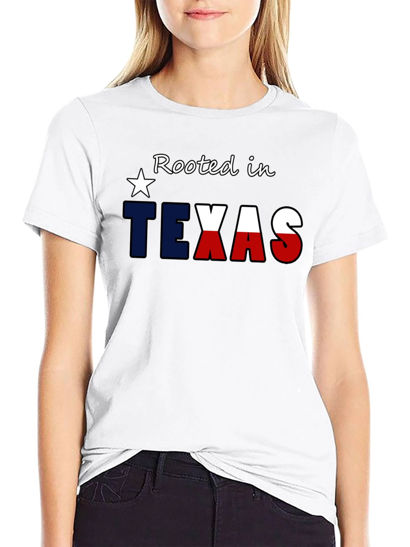 Rooted in Texas Patriotic Graphic Tee