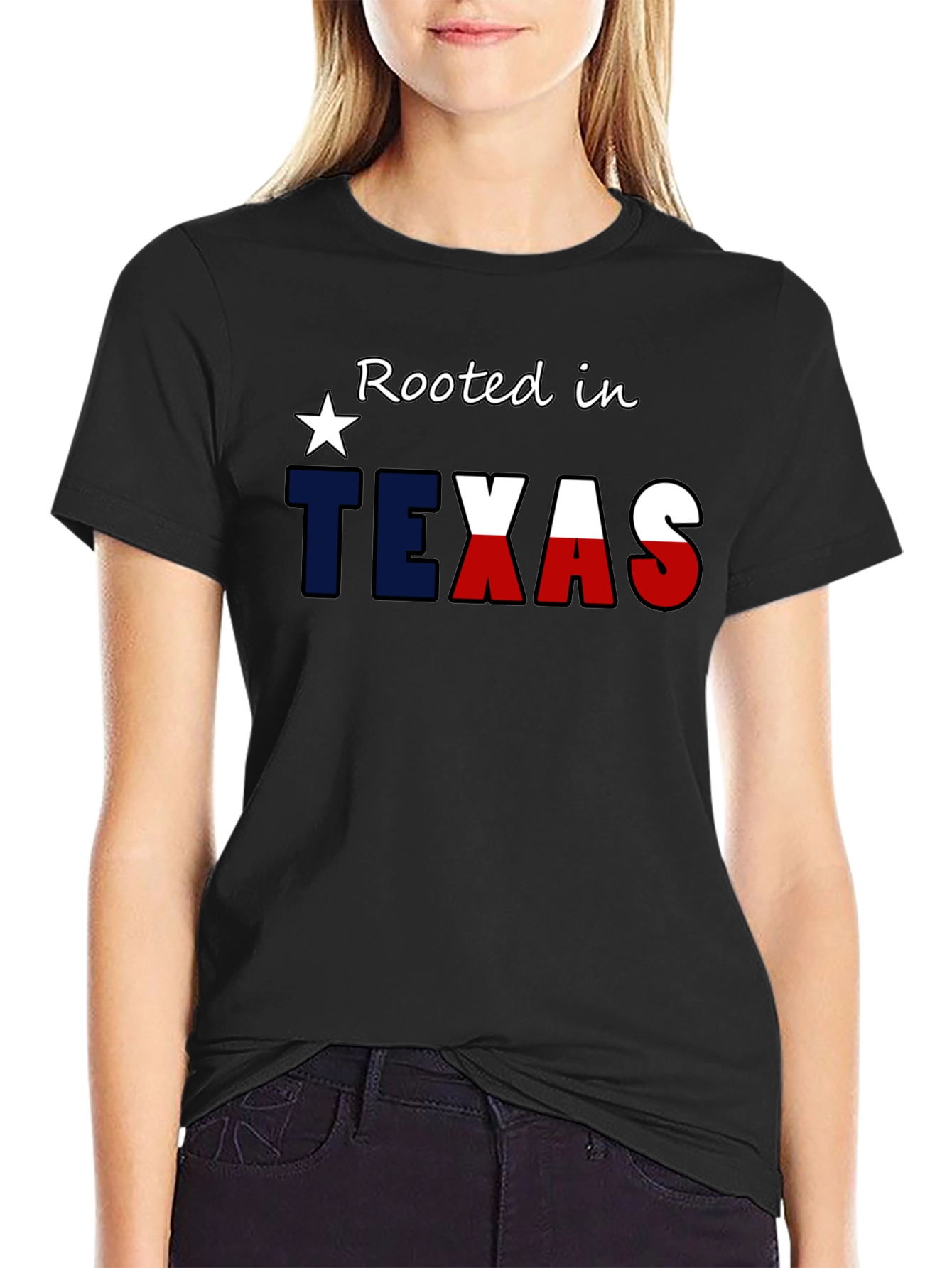 Rooted in Texas Patriotic Graphic Tee