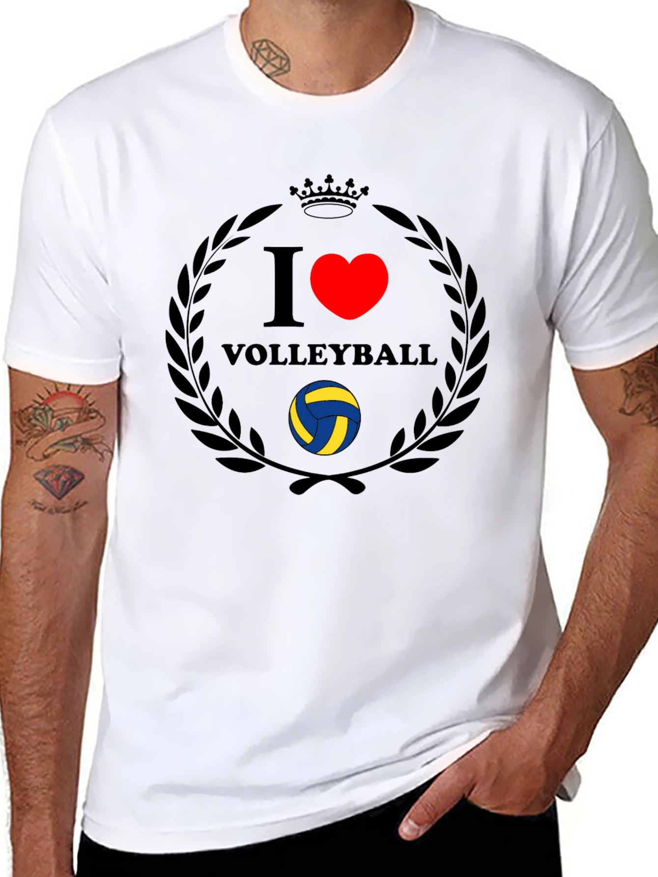 I Heart Volleyball Graphic T-Shirt