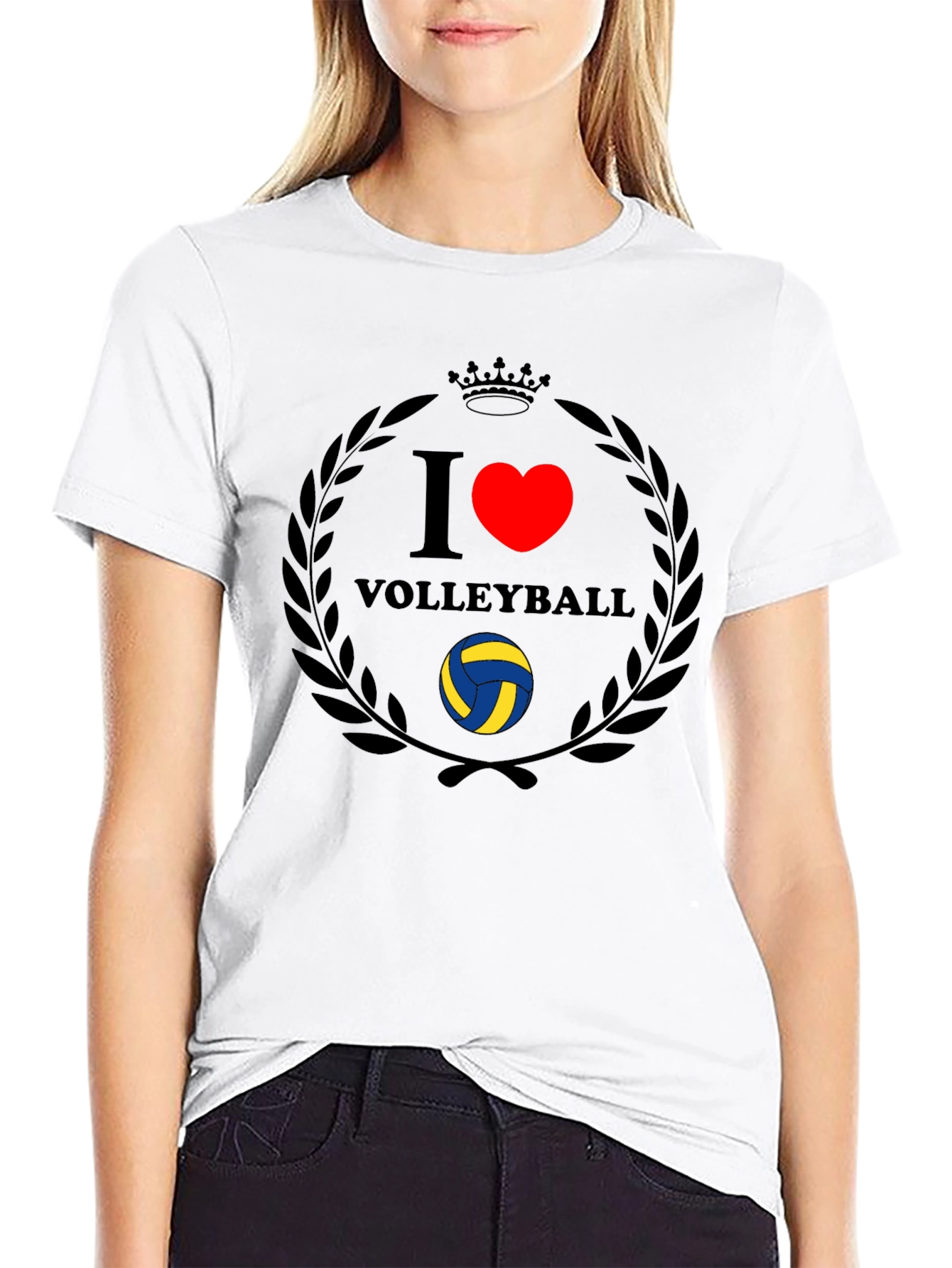 I Heart Volleyball Graphic T-Shirt