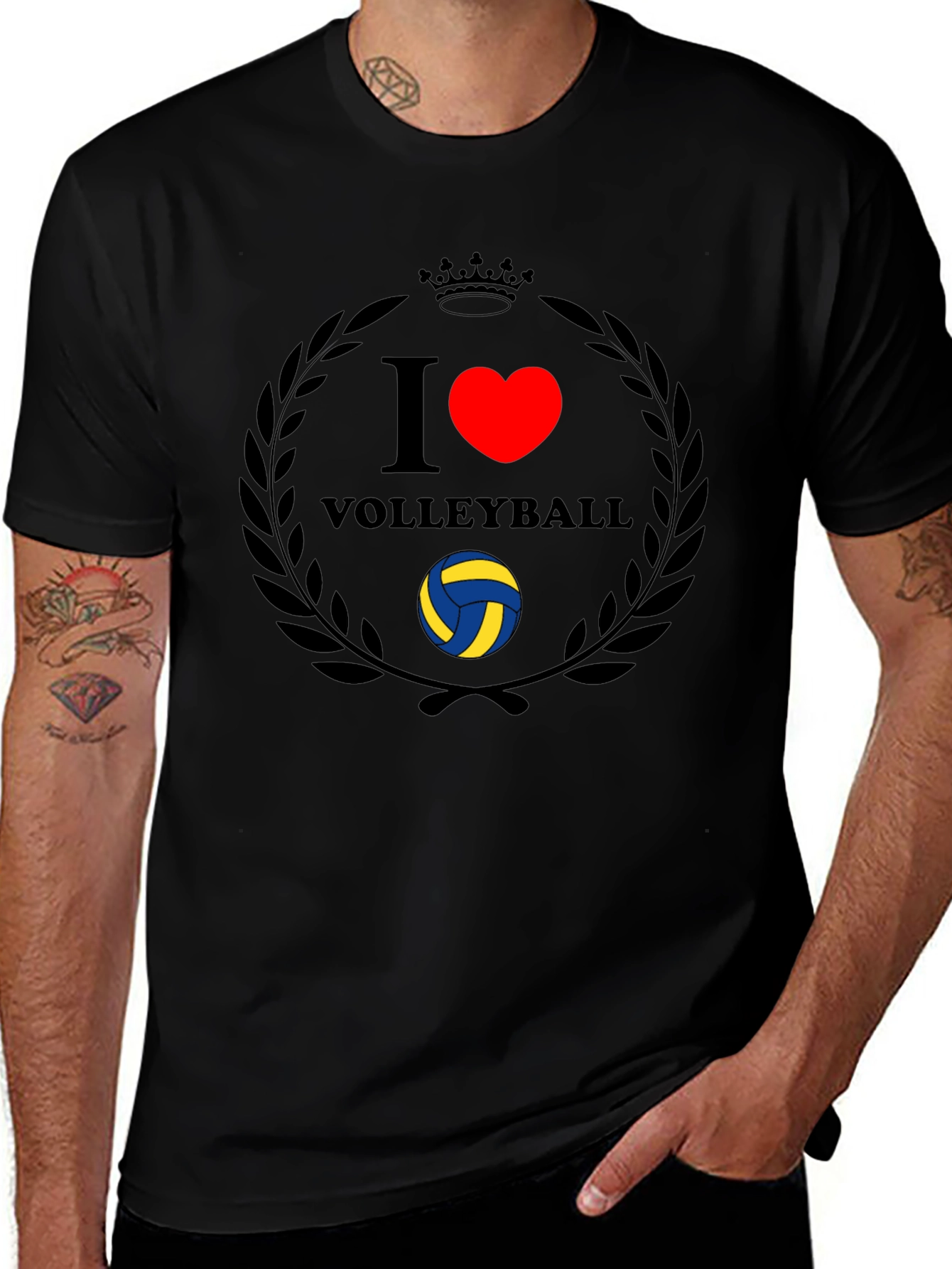 I Heart Volleyball Graphic T-Shirt