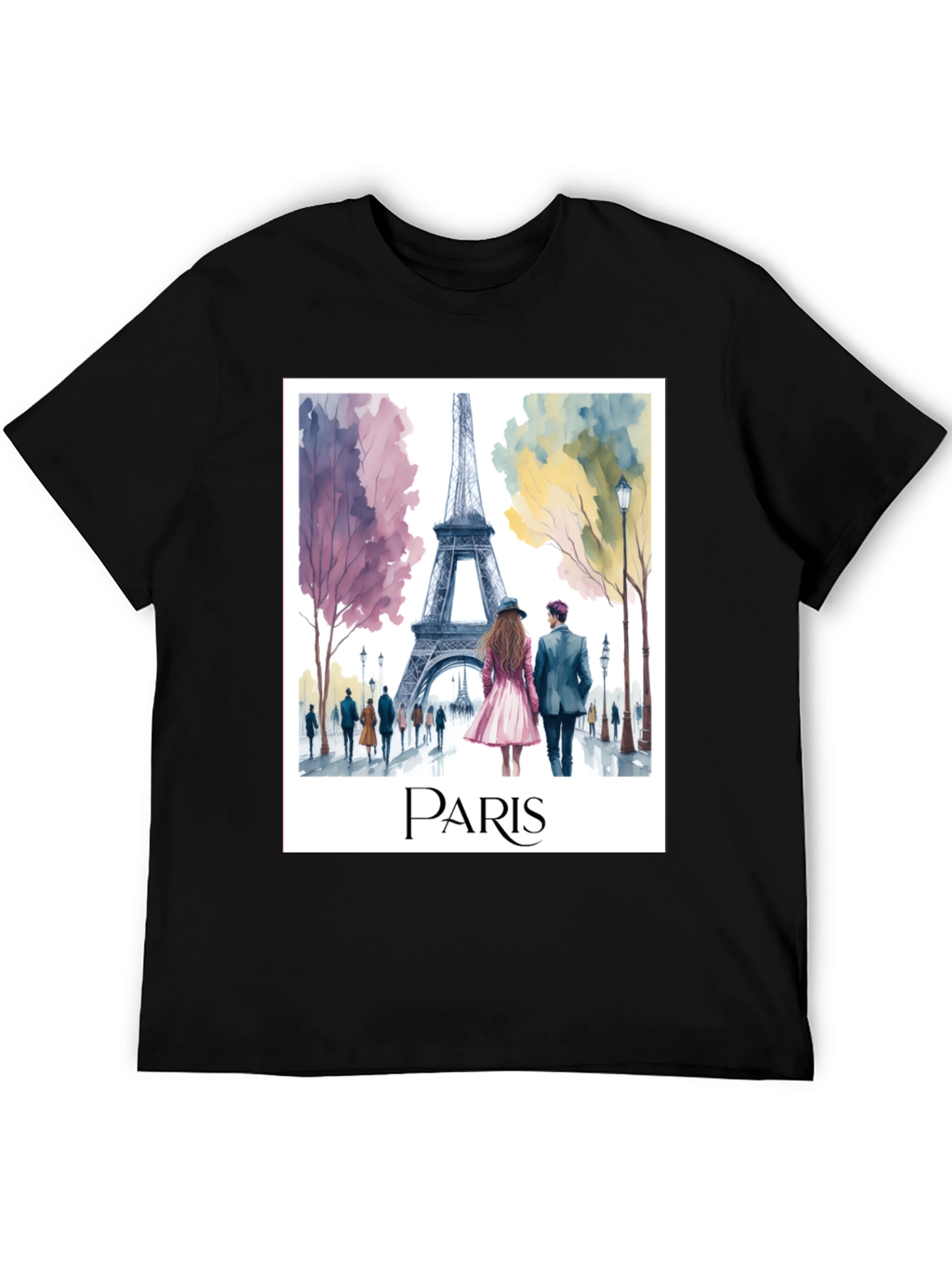 Paris Eiffel Tower Graphic Tee - Stylish Travel T-Shirt