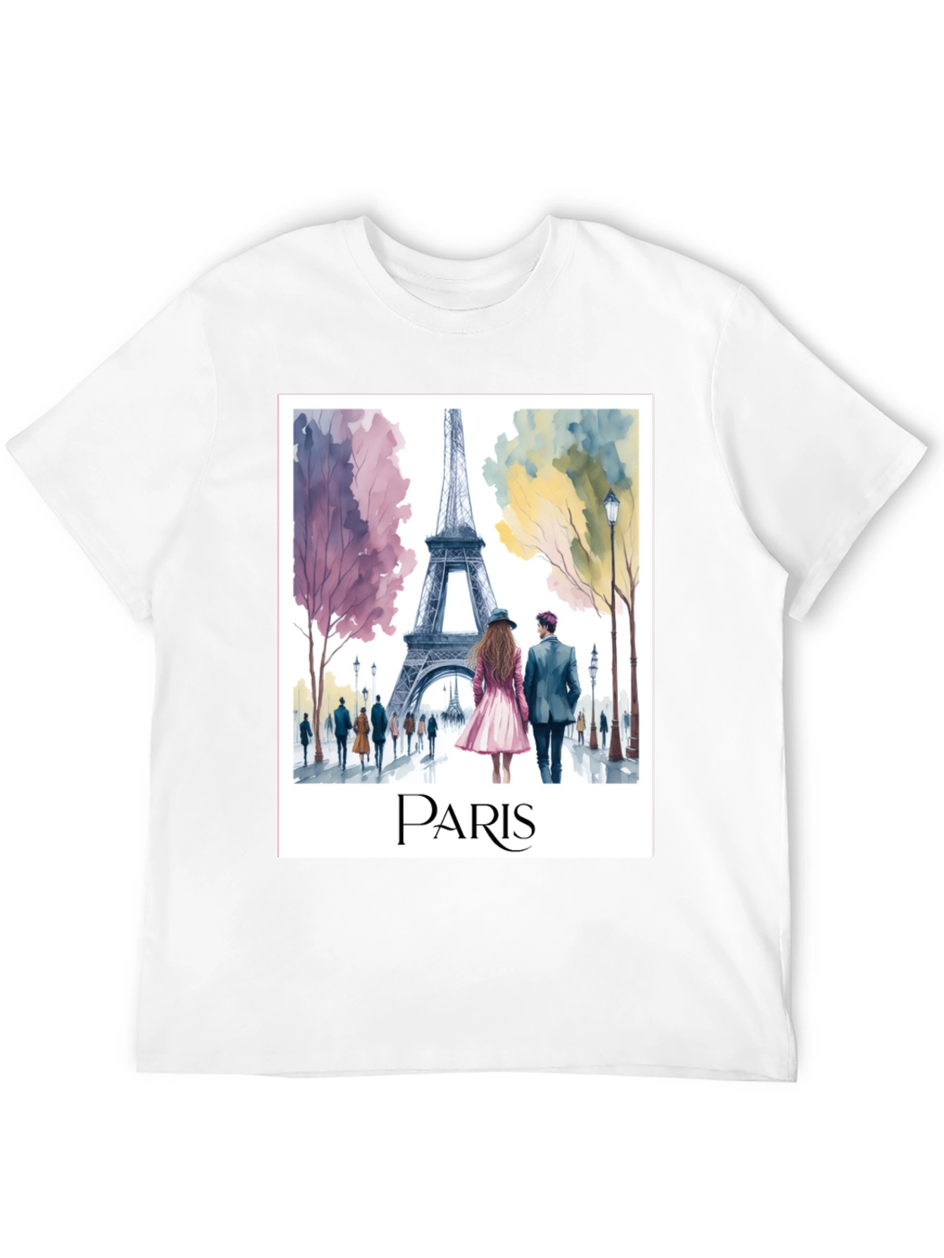 Paris Eiffel Tower Graphic Tee - Stylish Travel T-Shirt