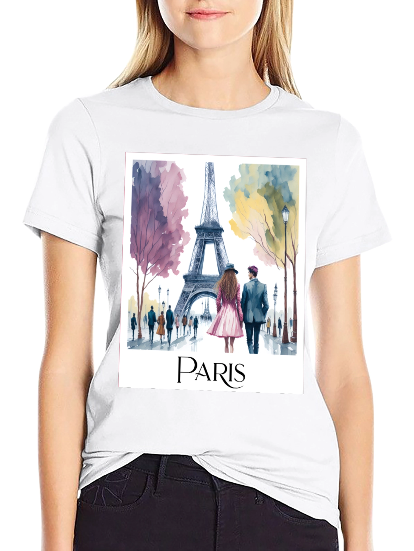Paris Eiffel Tower Graphic Tee - Stylish Travel T-Shirt