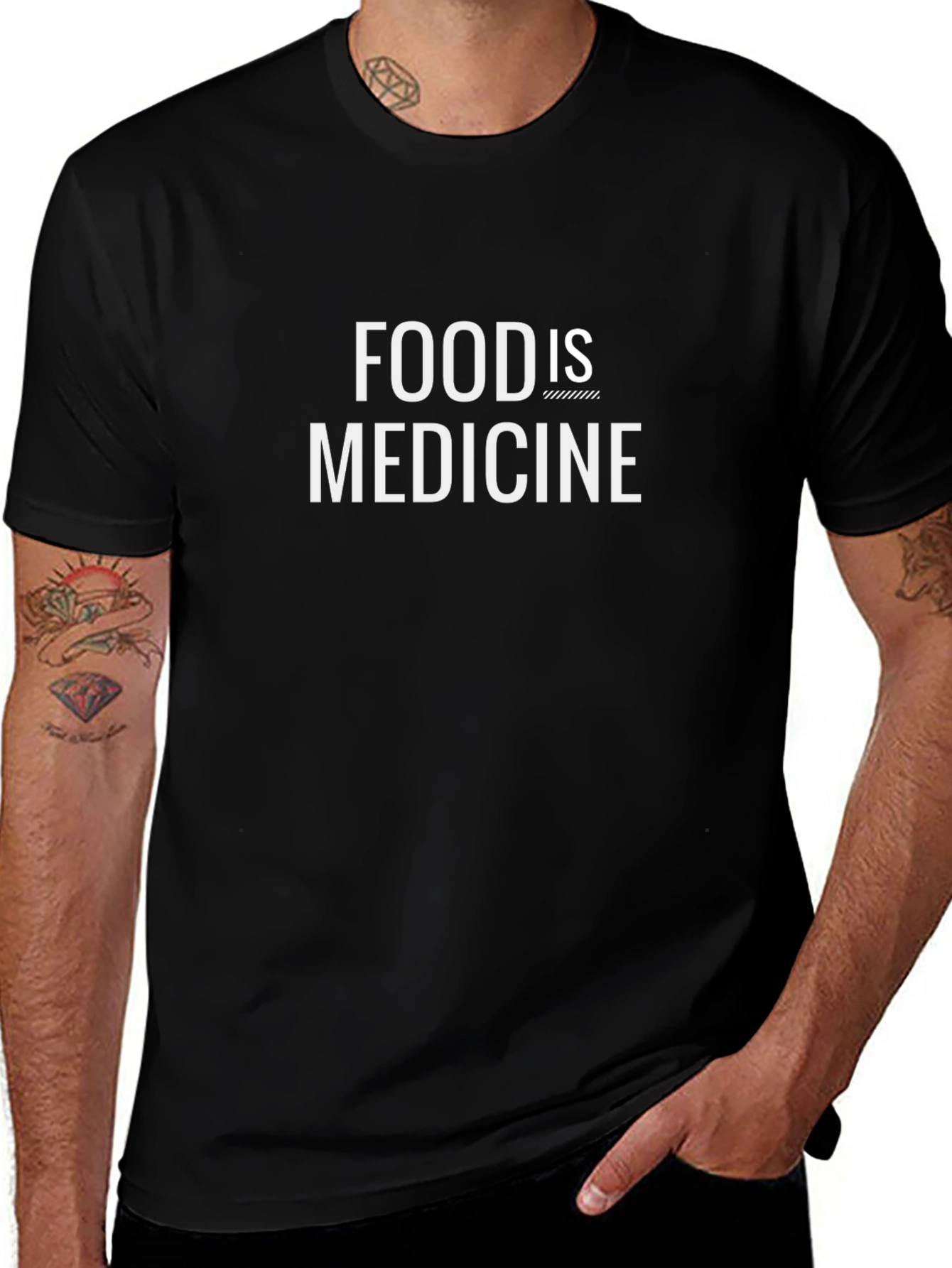 Food is Medicine Black Graphic Tee