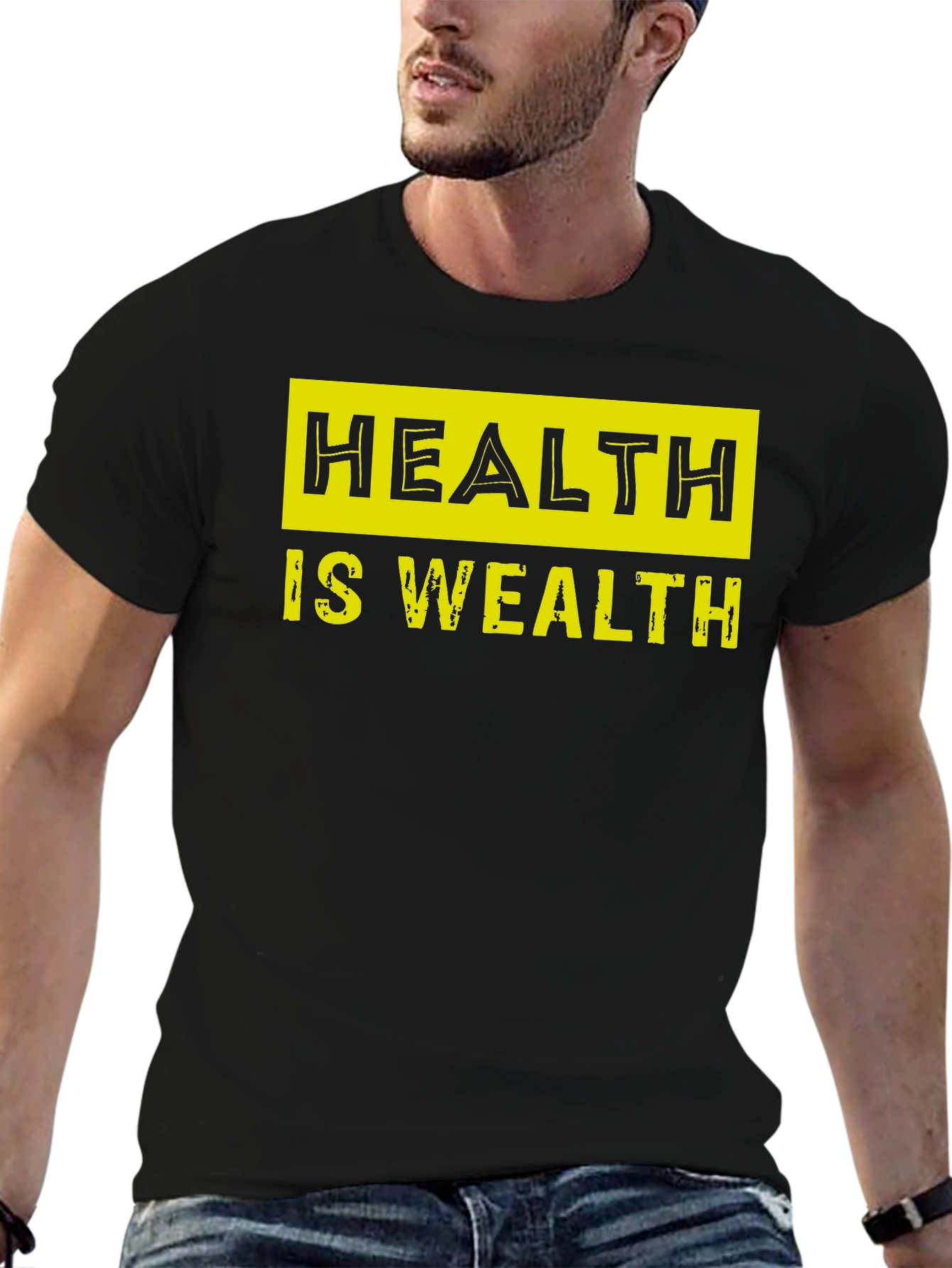 Health Is Wealth Graphic Tee