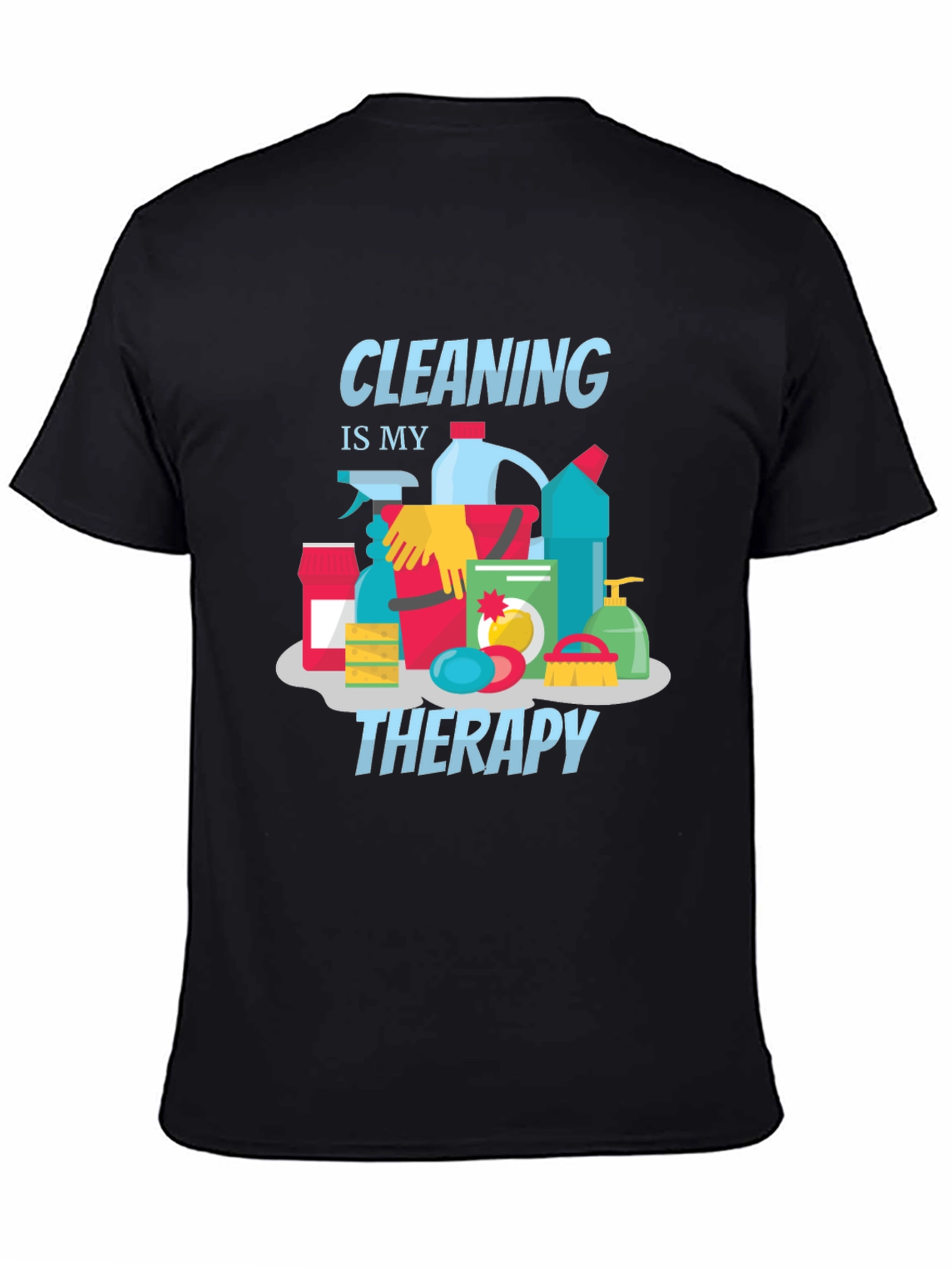 Cleaning is My Therapy Graphic Tee