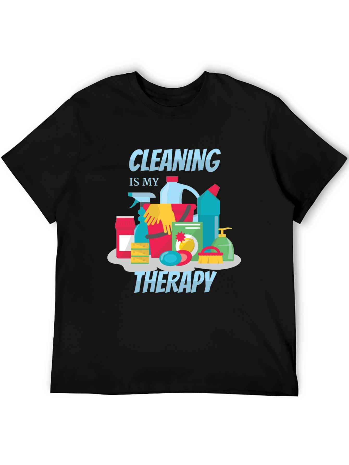Cleaning is My Therapy Graphic Tee
