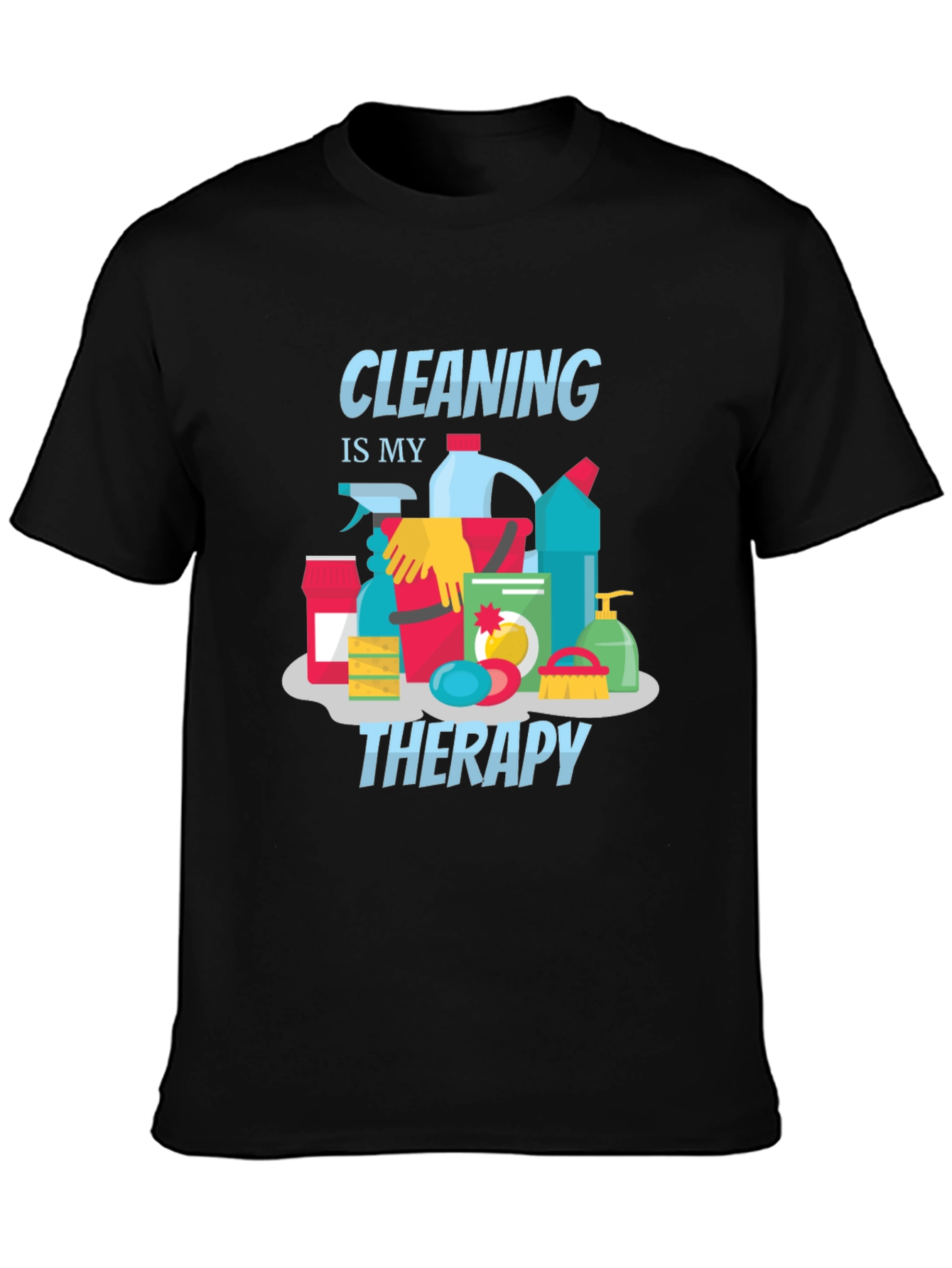 Cleaning is My Therapy Graphic Tee