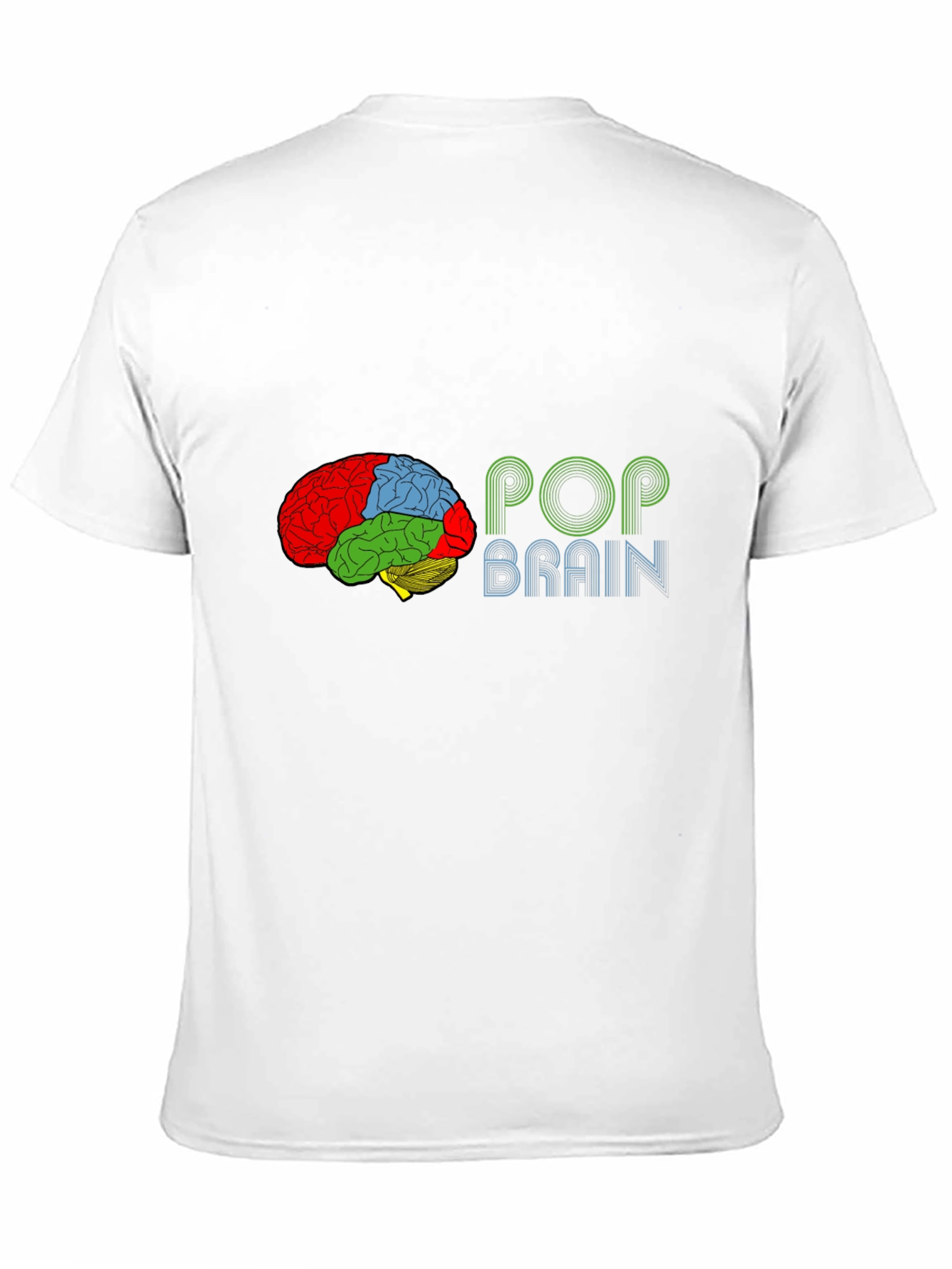 Pop Brain Graphic Tee - Black Cotton T-Shirt