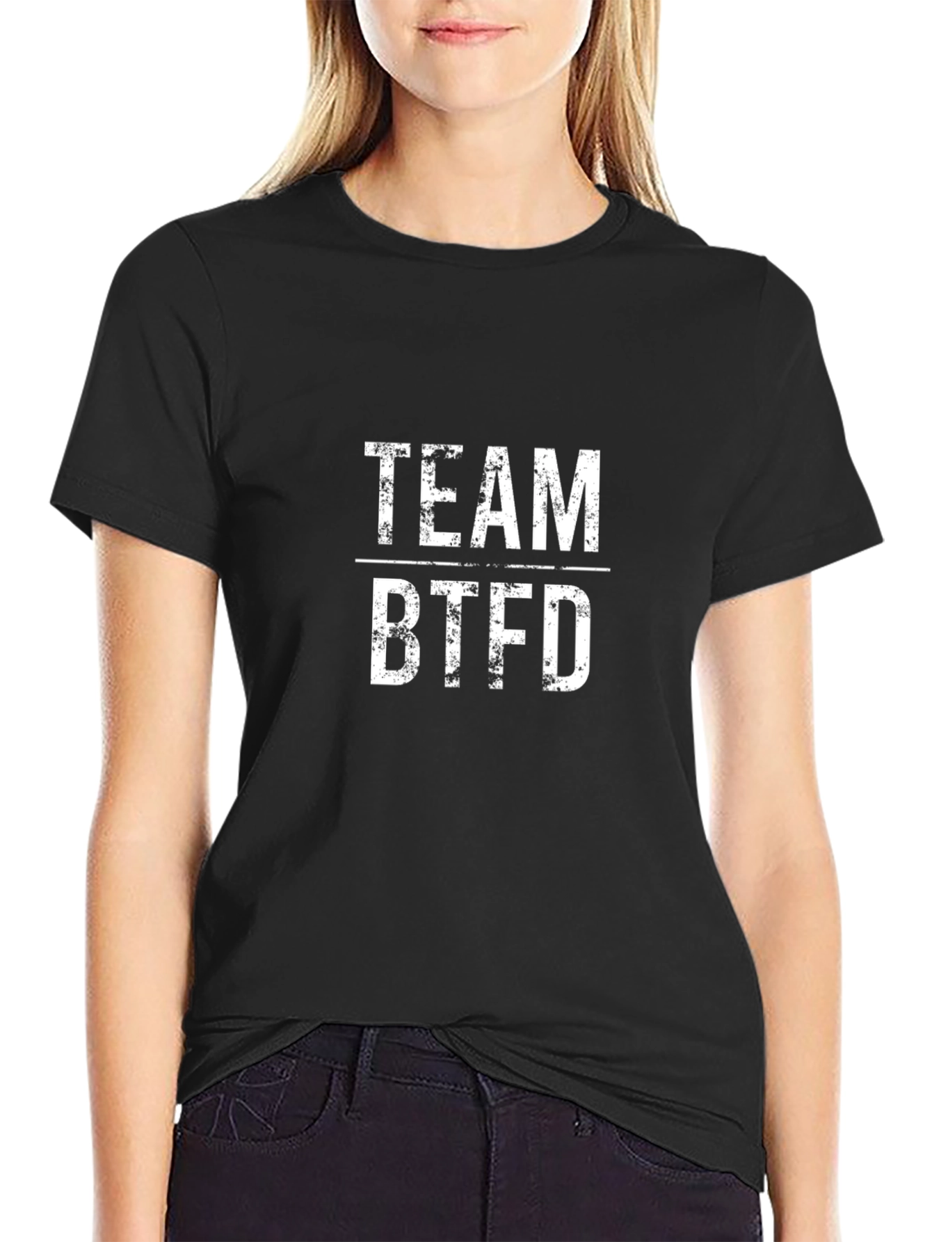 Team BTFD Black Graphic Tee - Trendy Casual Wear