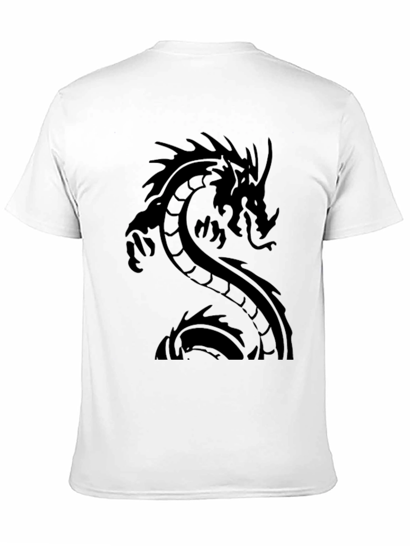 Dragon Graphic Black T-Shirt - Mens Casual Tee